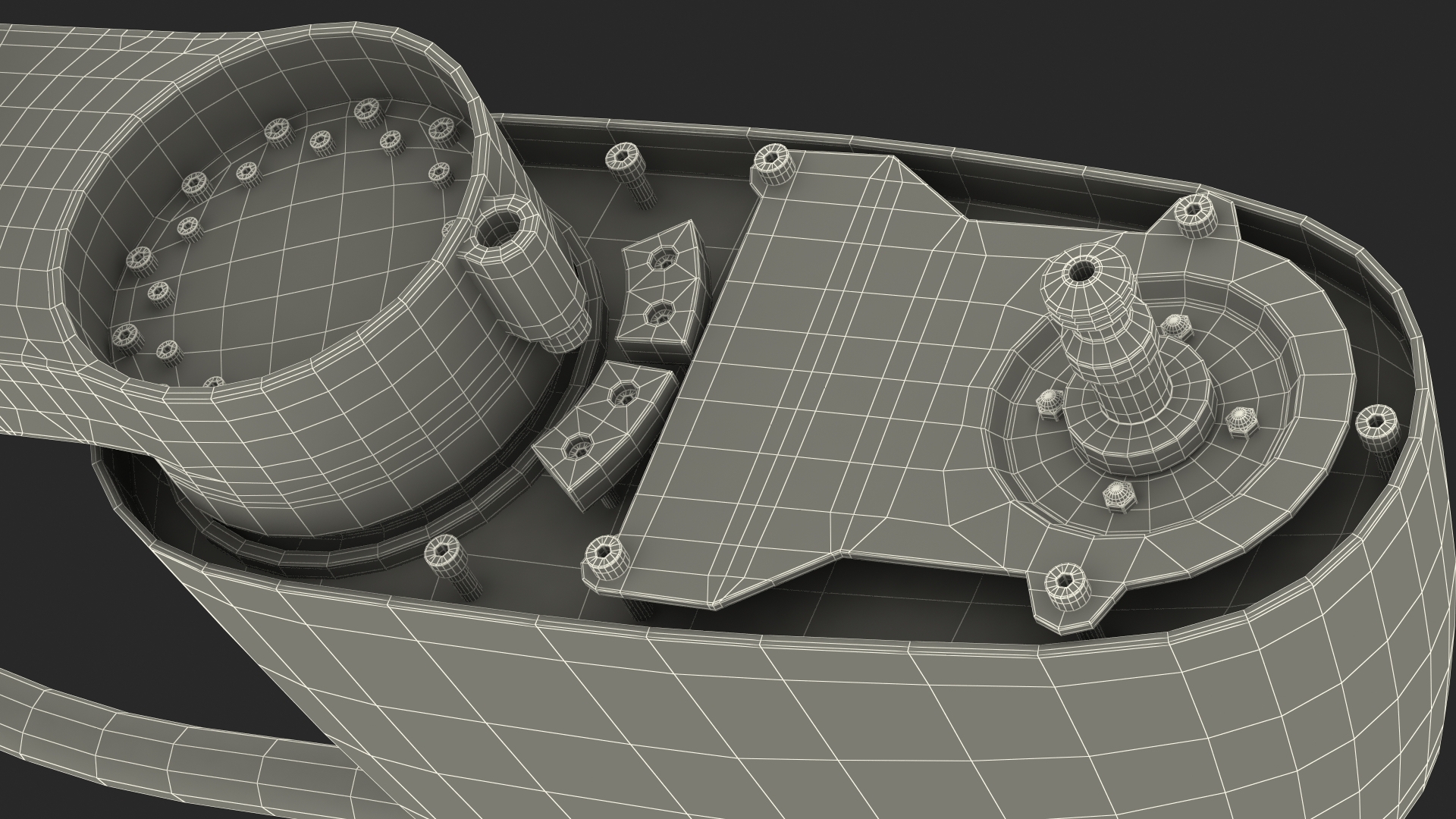 Industrial Robot Arm Rigged 3D