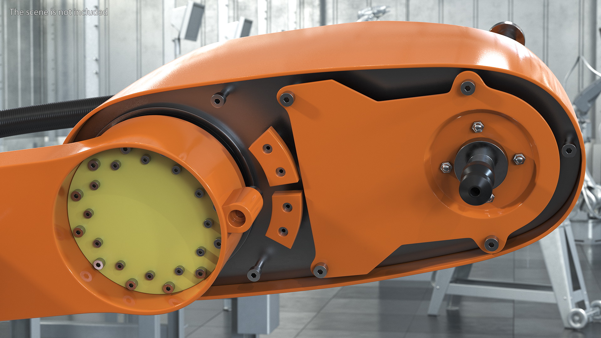 Industrial Robot Arm Rigged 3D