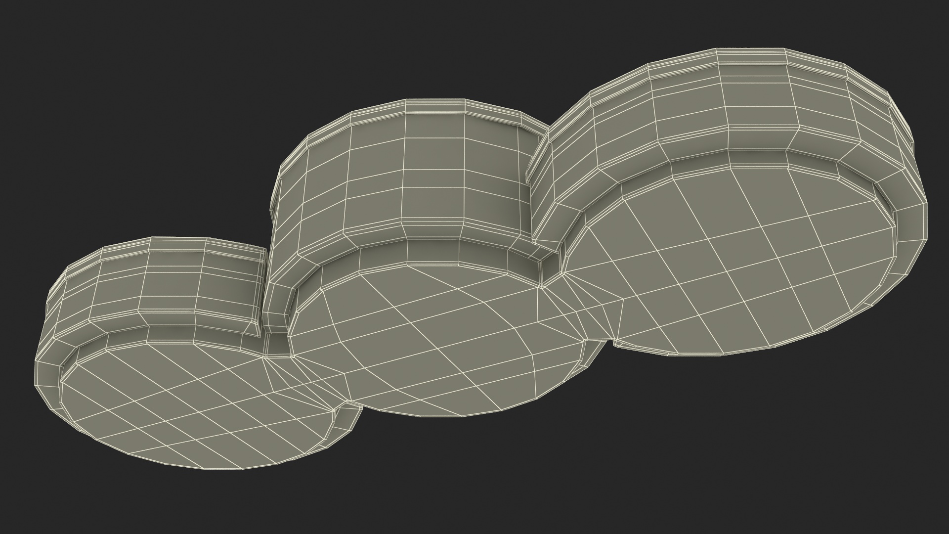 3D Olympic Podium Set model