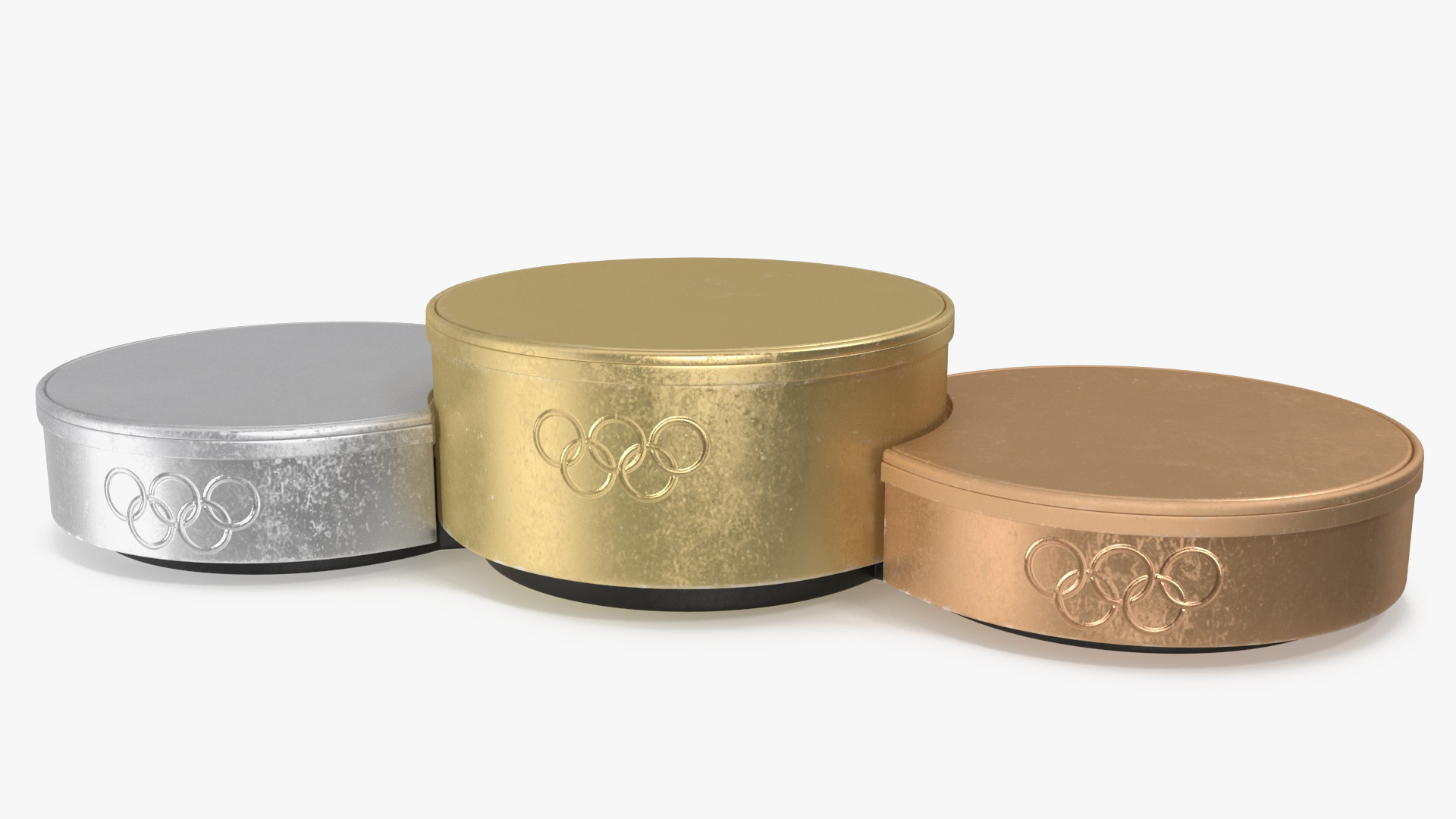 3D Olympic Podium Set model