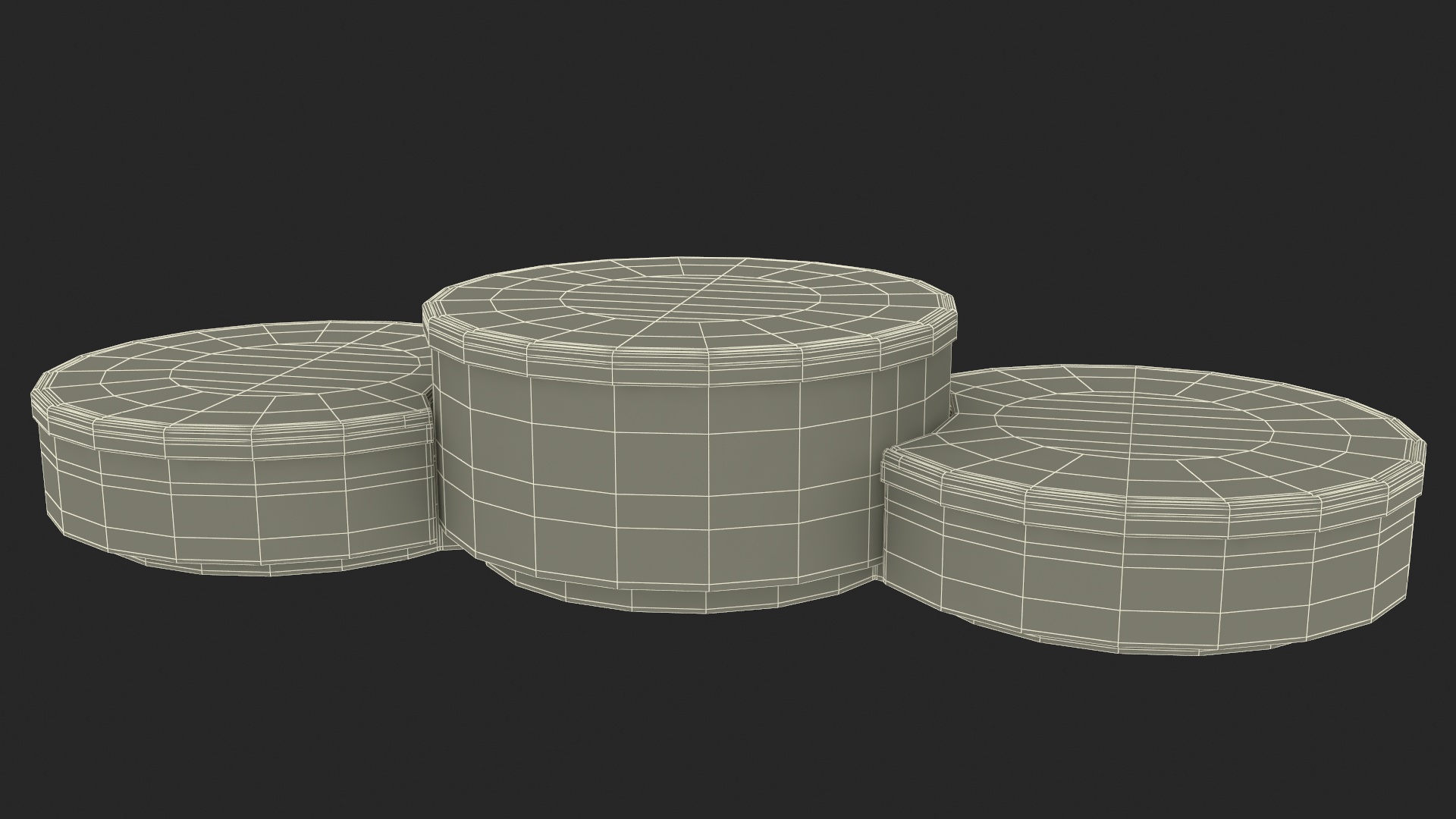 3D Olympic Podium Set model