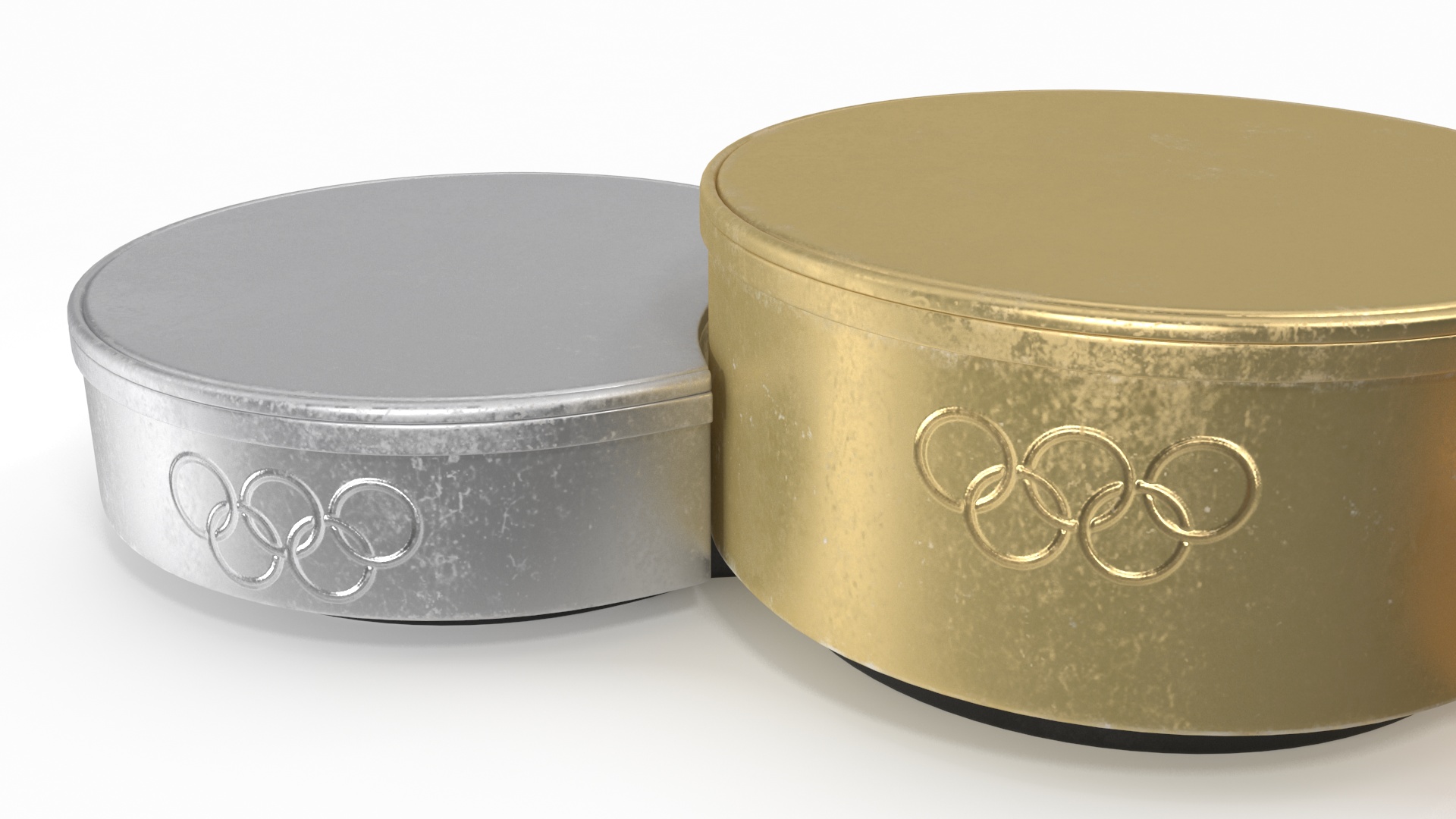 3D Olympic Podium Set model