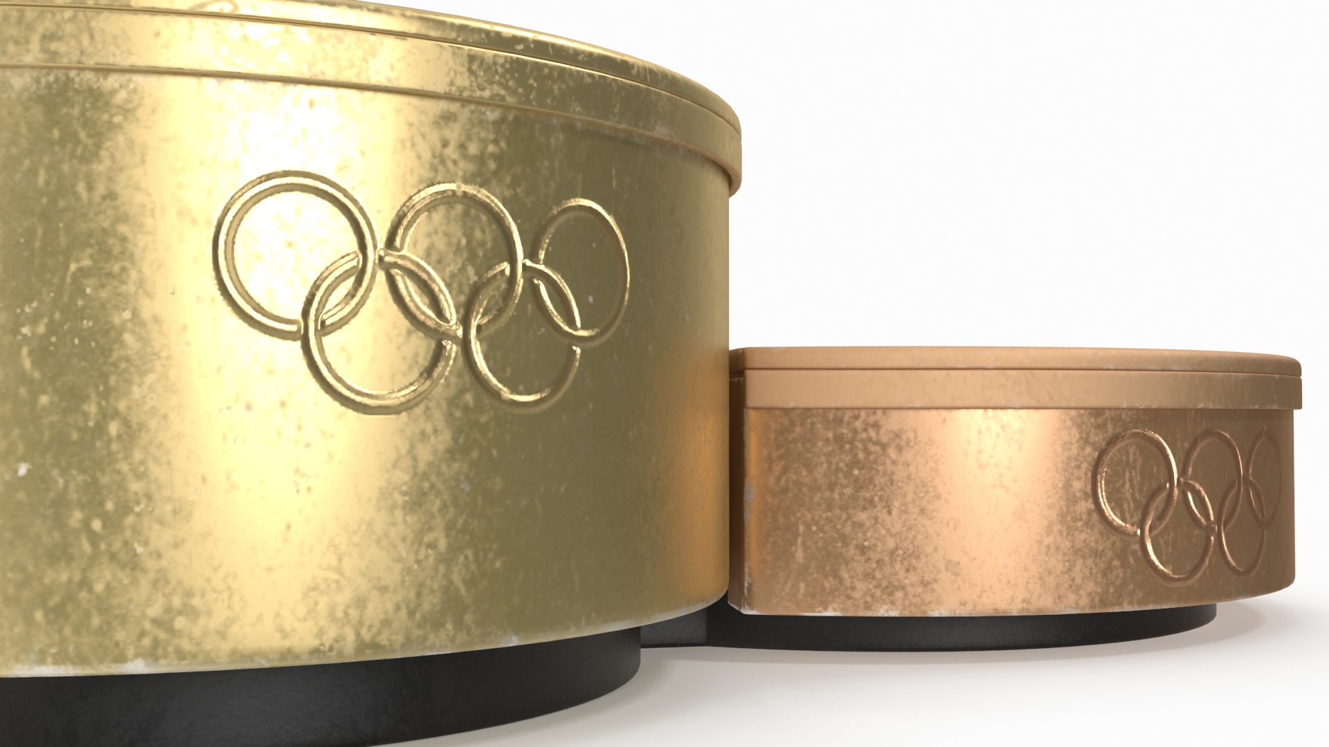 3D Olympic Podium Set model