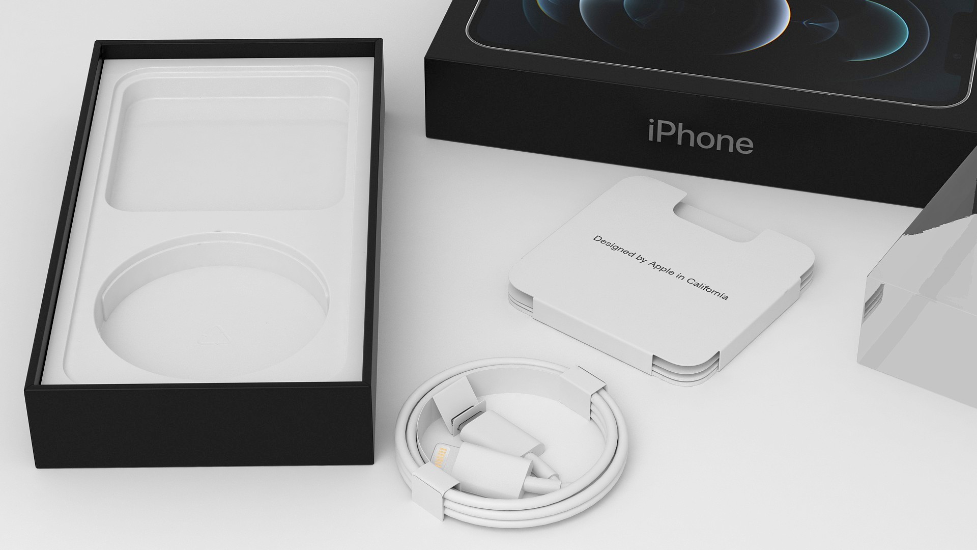 iPhone 12 Pro Box Silver 3D model