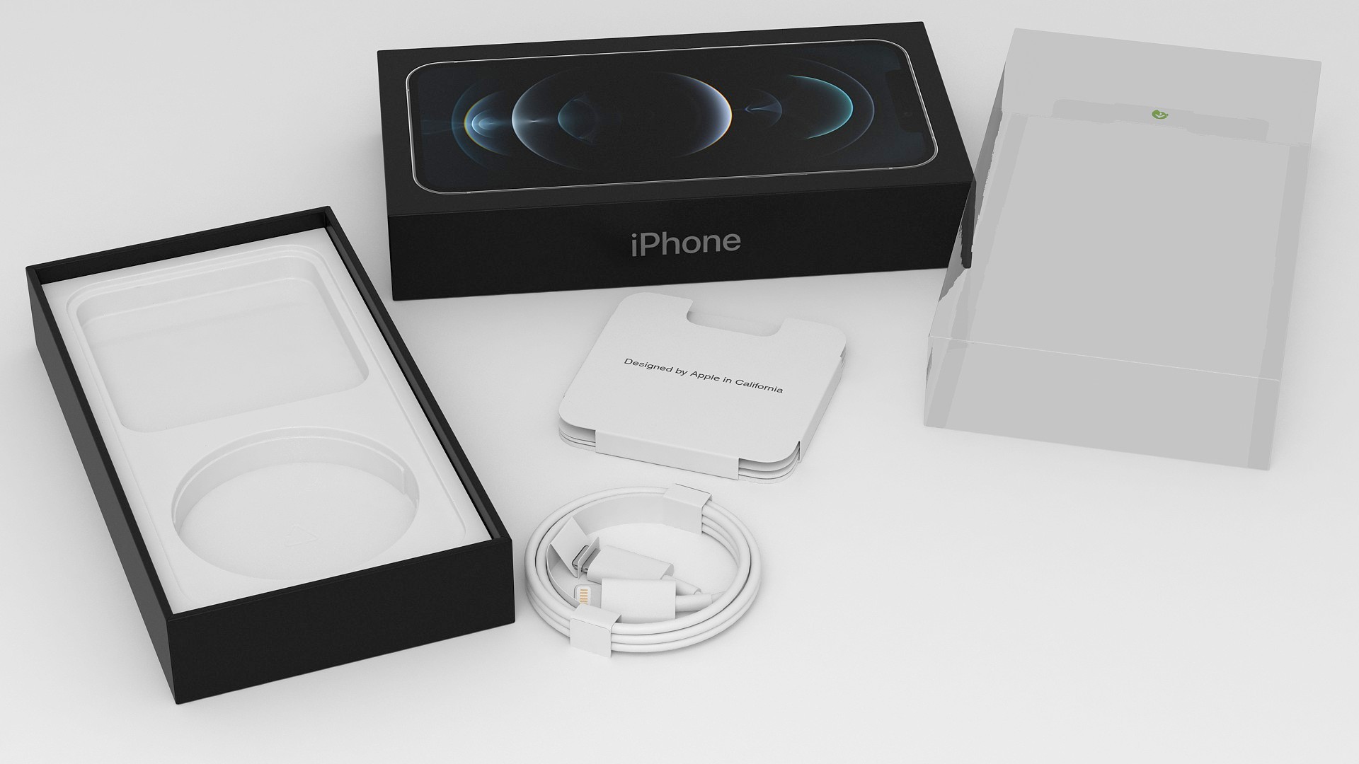 iPhone 12 Pro Box Silver 3D model