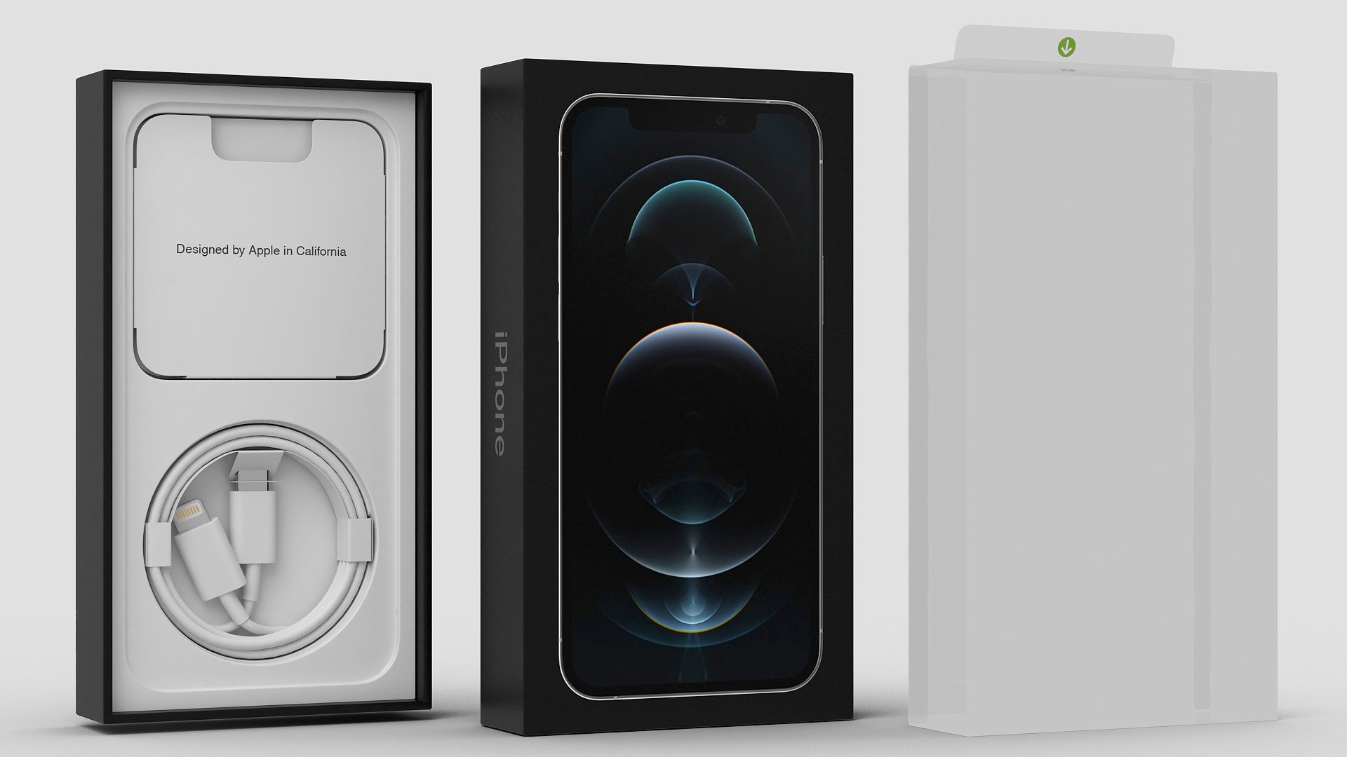 iPhone 12 Pro Box Silver 3D model