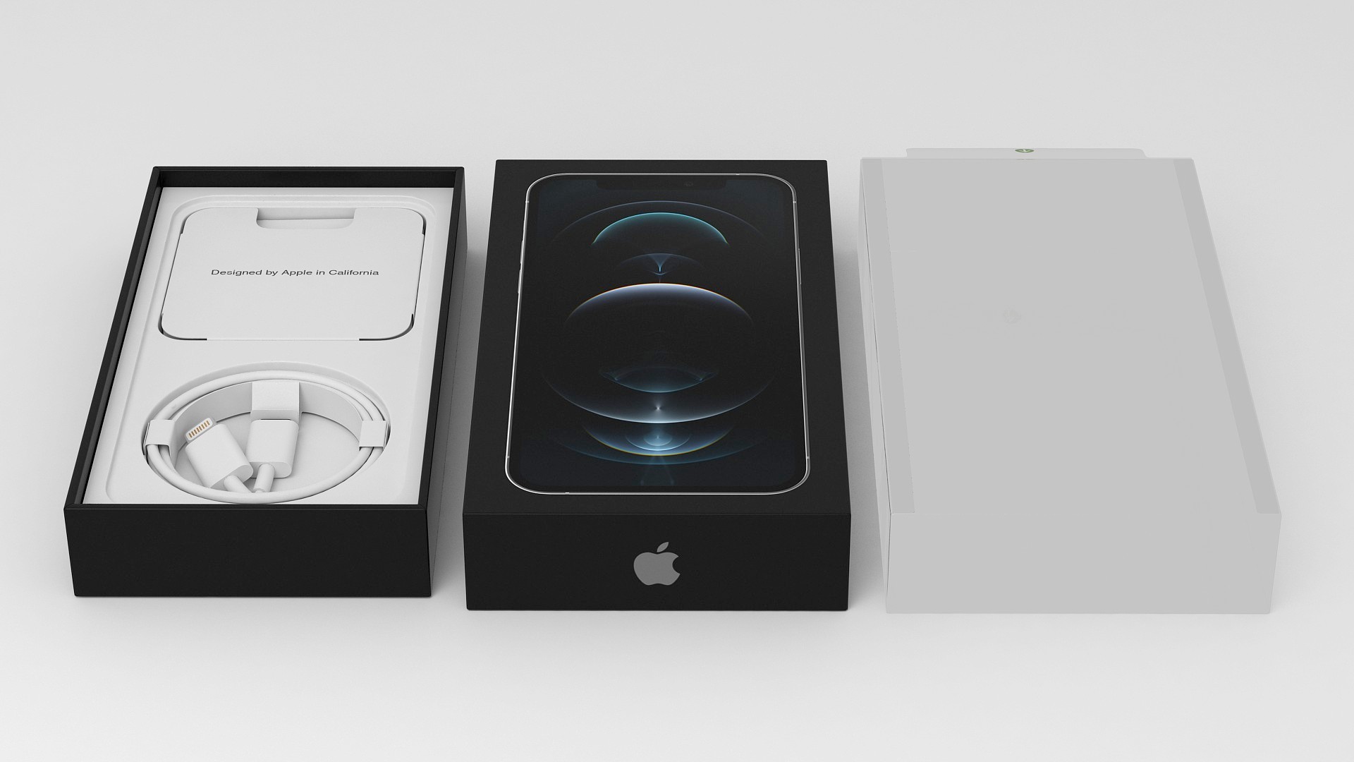 iPhone 12 Pro Box Silver 3D model