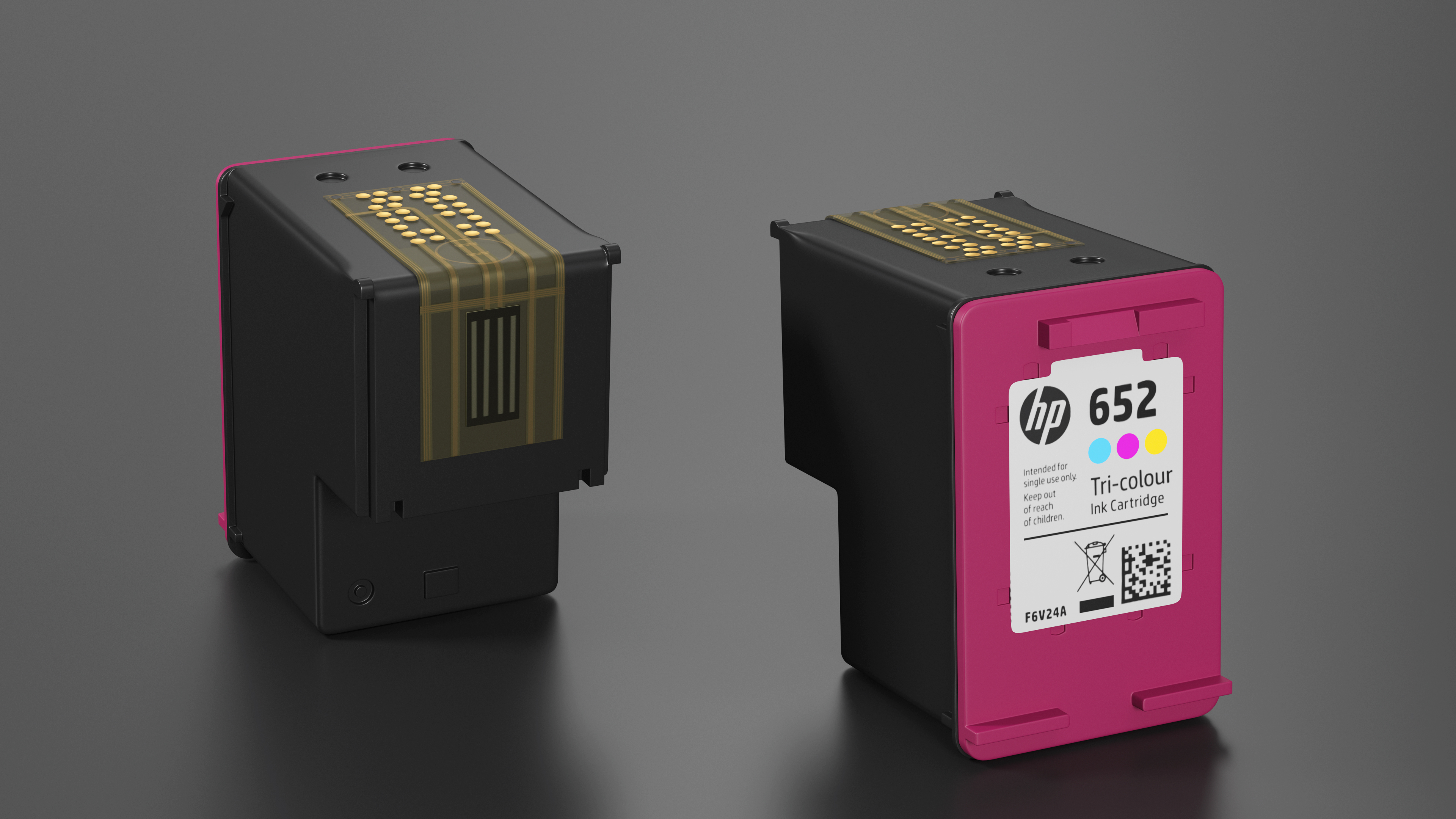 Ink Cartridge Hp 652 Tricolor 3D model