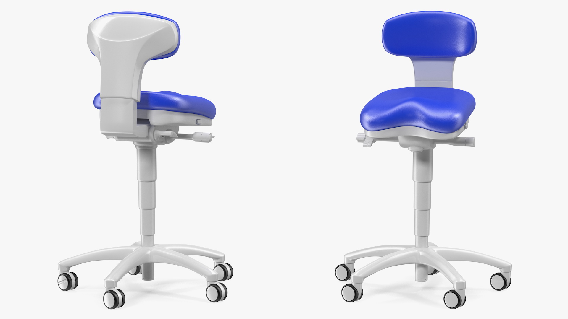 3D Adjustable Dental Stool model