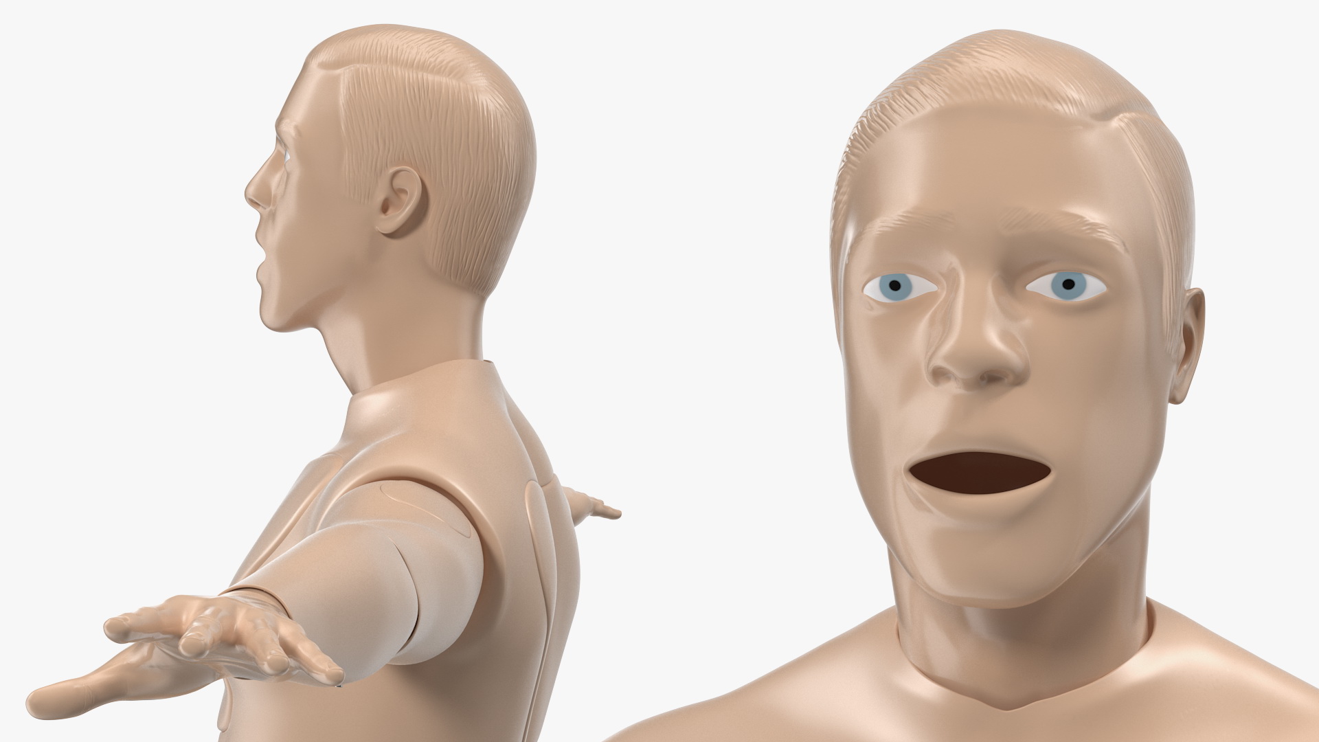 3D First Aid Training Manikin T-Pose model