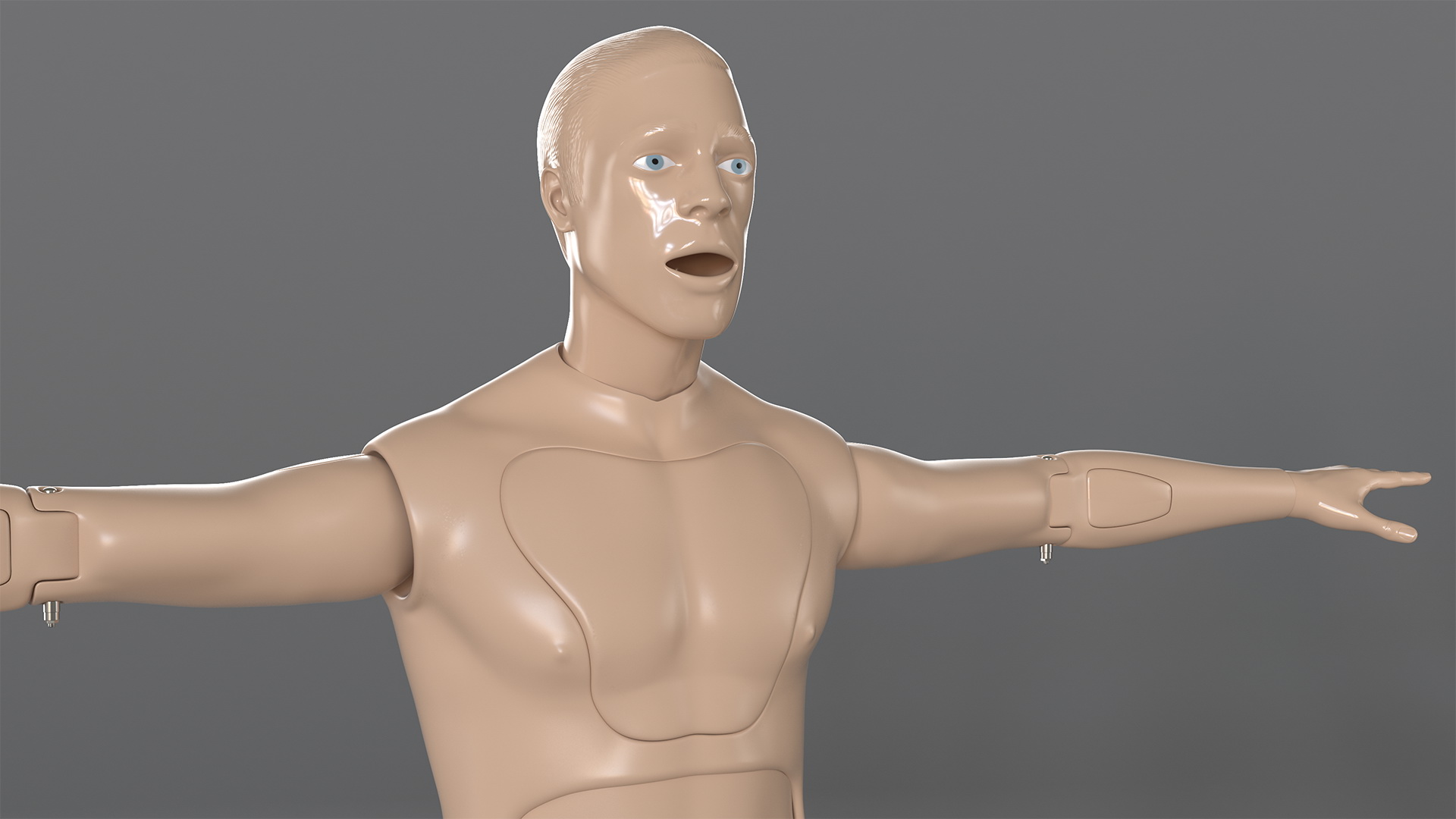 3D First Aid Training Manikin T-Pose model