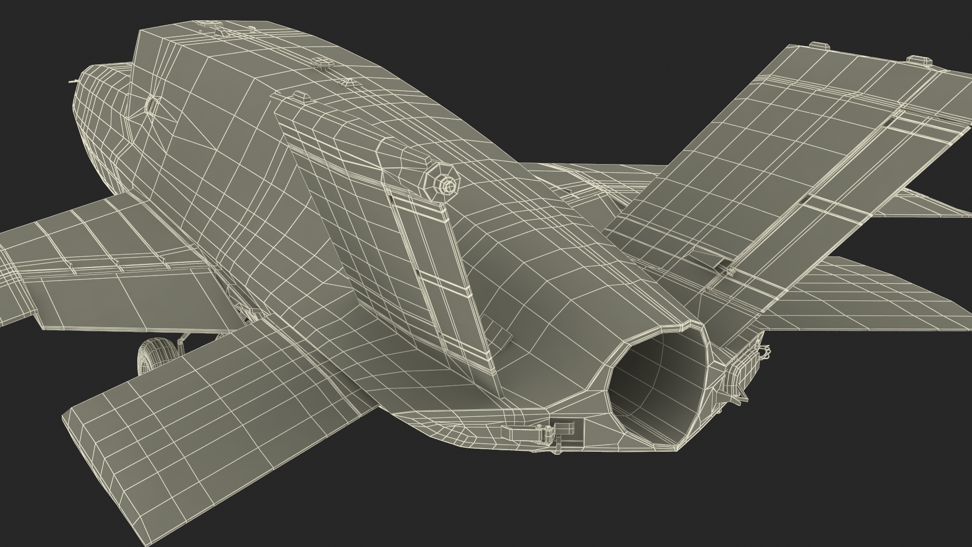 3D Jet Powered UAV EADS Barracuda Rigged for Cinema 4D