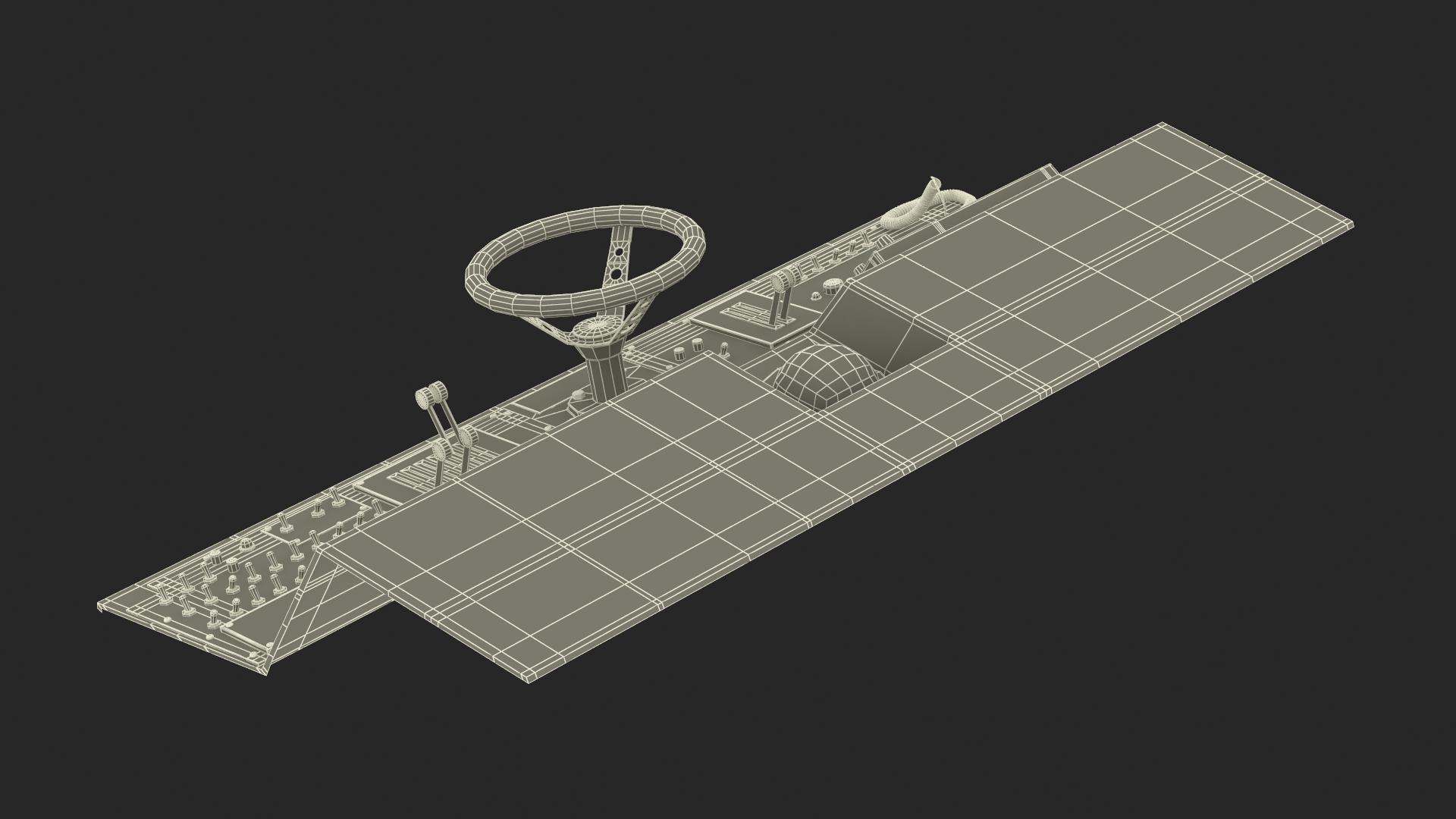 3D model Ship Bridge Control Panel