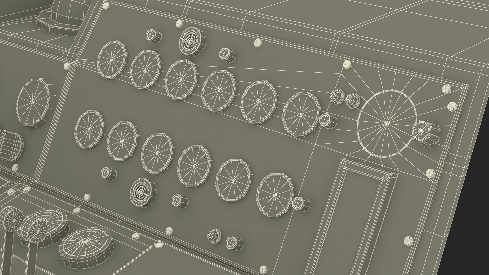 3D model Ship Bridge Control Panel