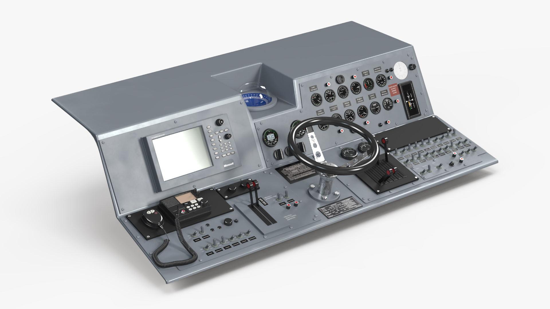 3D model Ship Bridge Control Panel