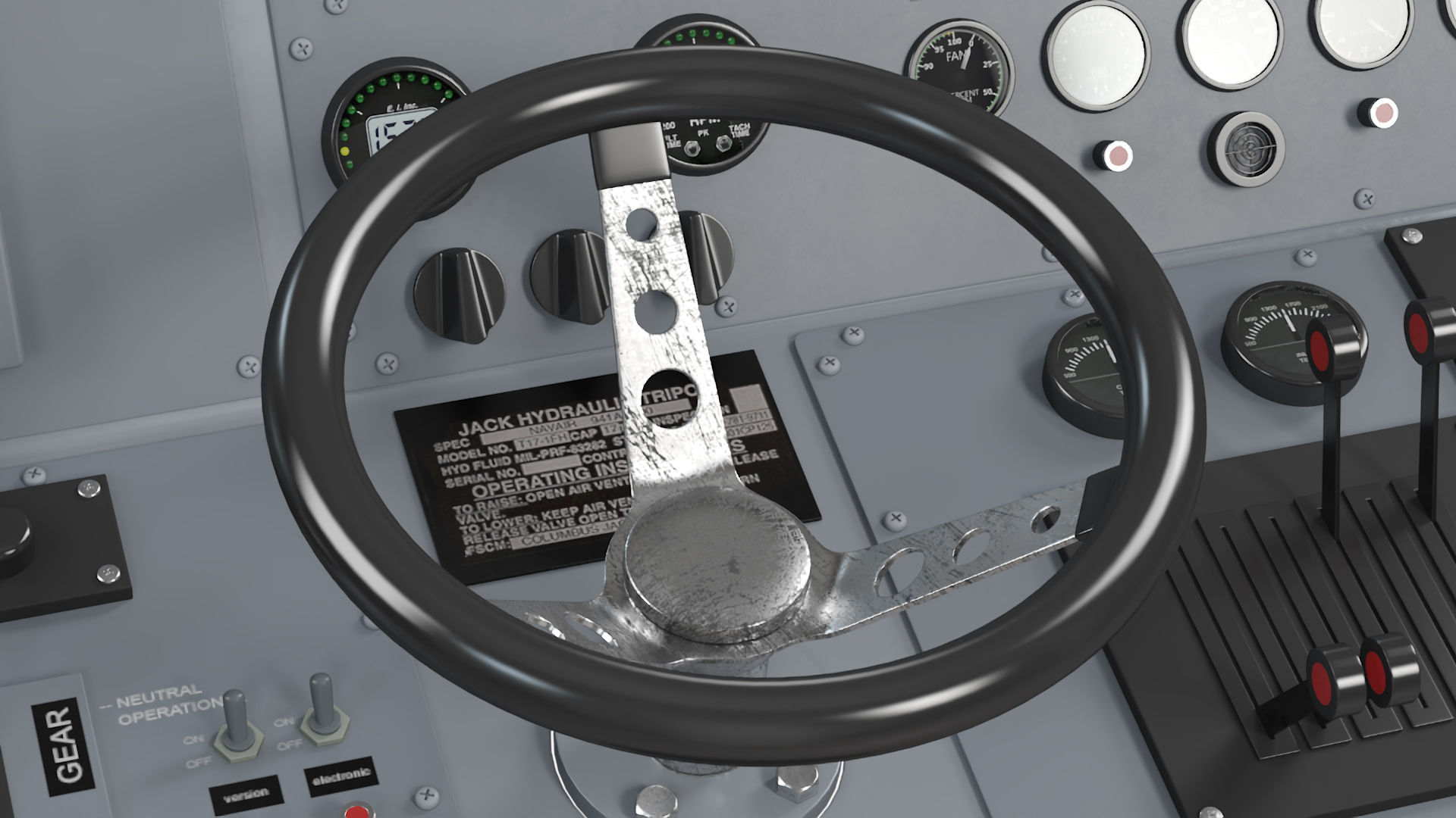 3D model Ship Bridge Control Panel