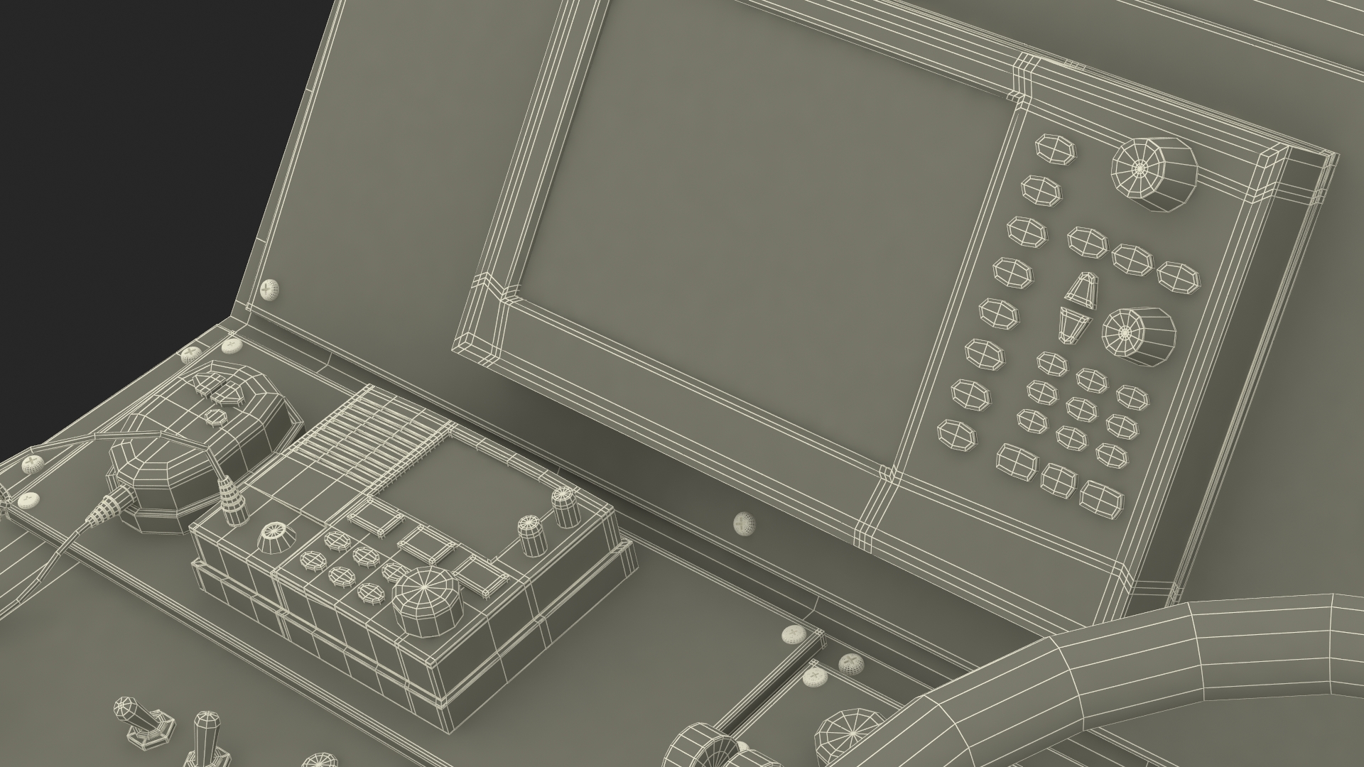 3D model Ship Bridge Control Panel