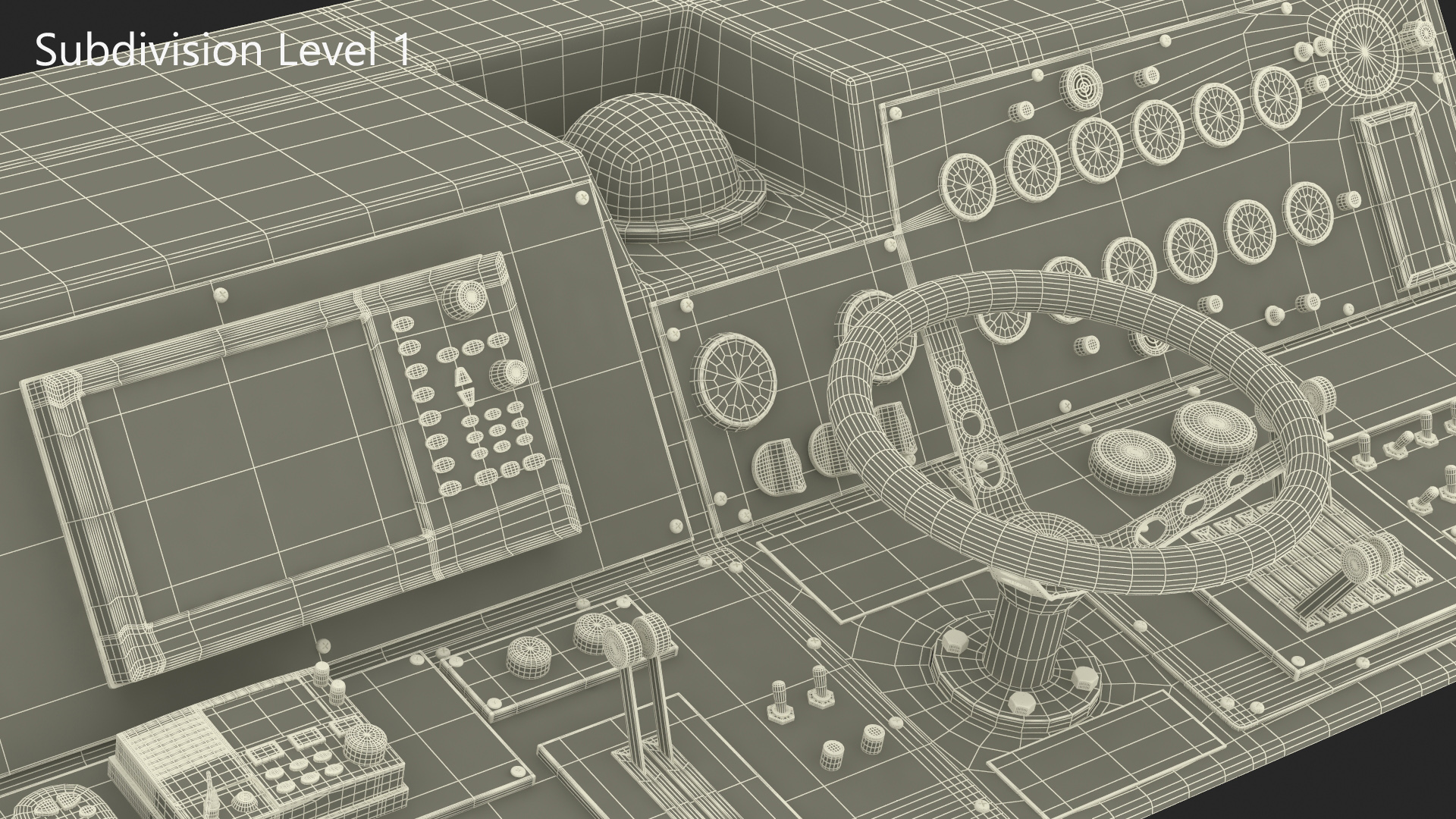 3D model Ship Bridge Control Panel