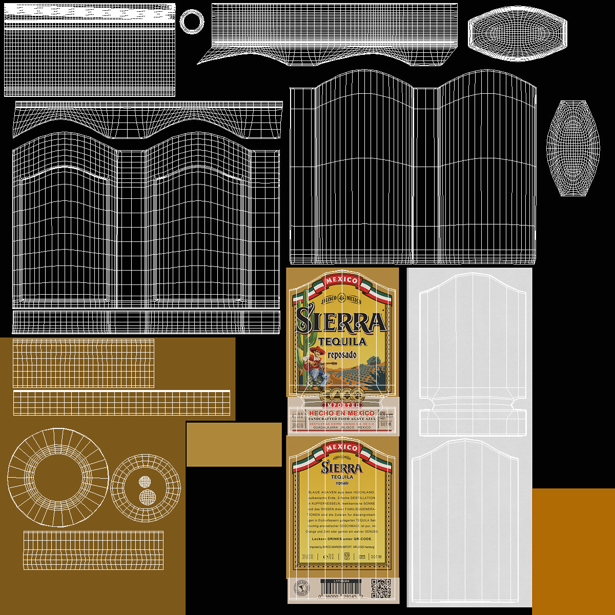 3D Sierra Tequila Reposado model