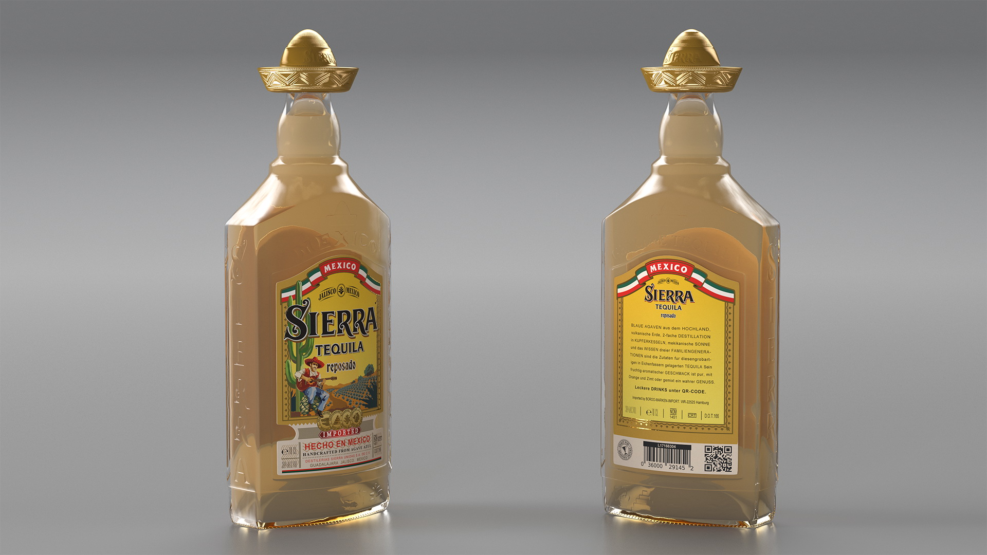 3D Sierra Tequila Reposado model