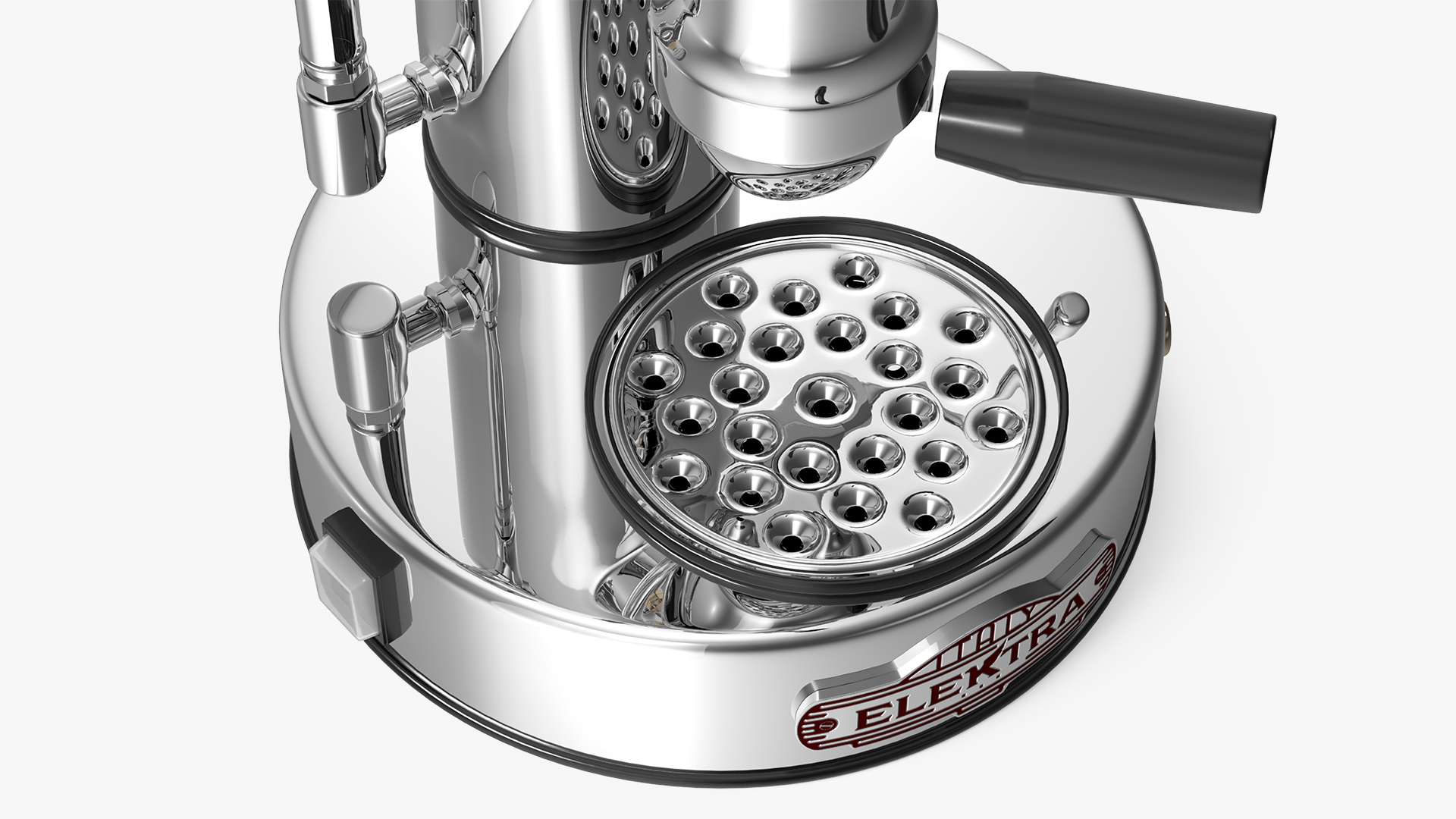 3D model Elektra Micro Casa Leva Coffee Machine Chrome