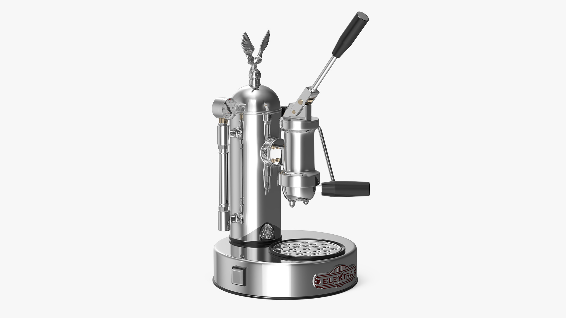 3D model Elektra Micro Casa Leva Coffee Machine Chrome