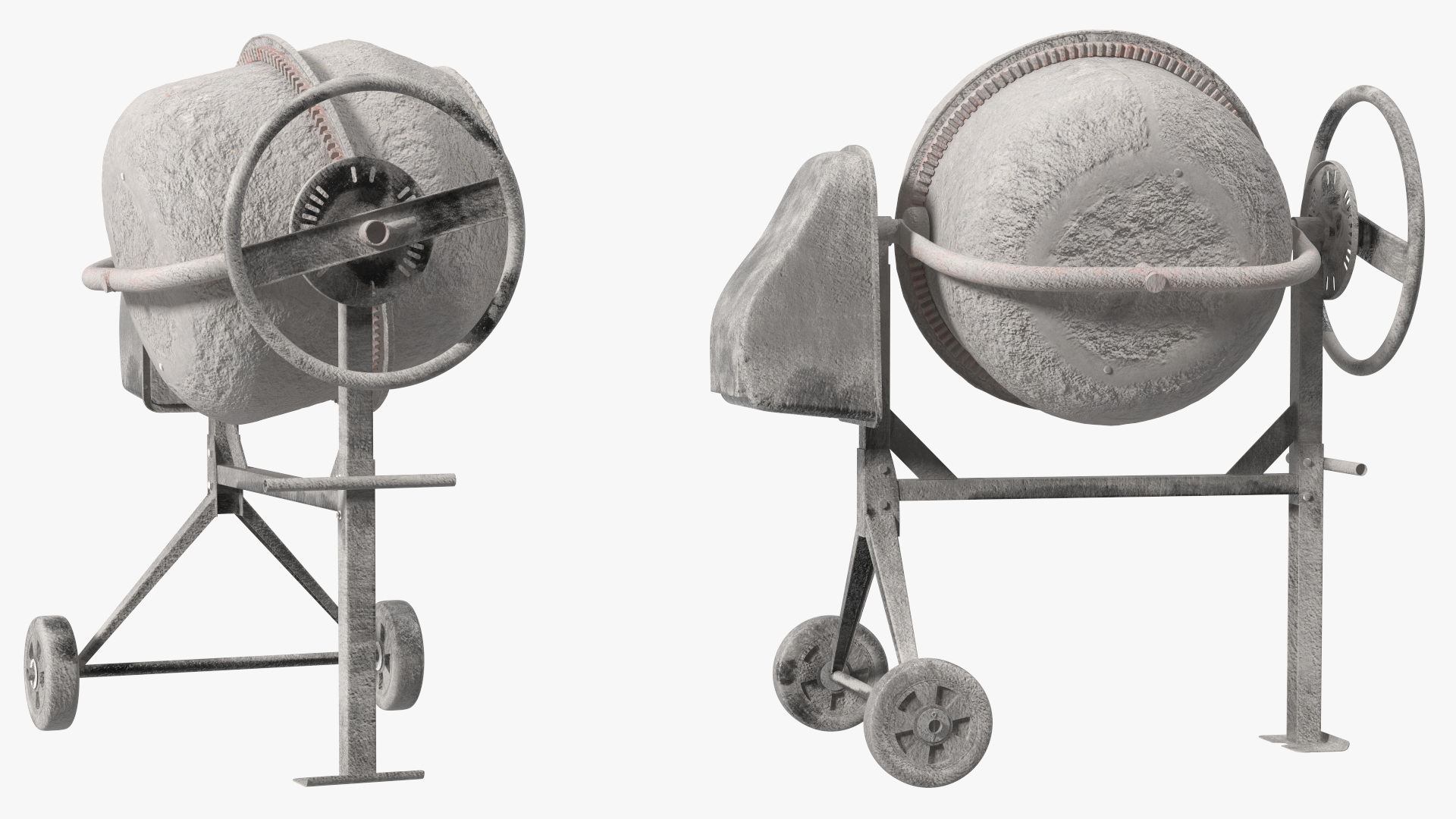 Dirty Portable Concrete Mixer 3D model