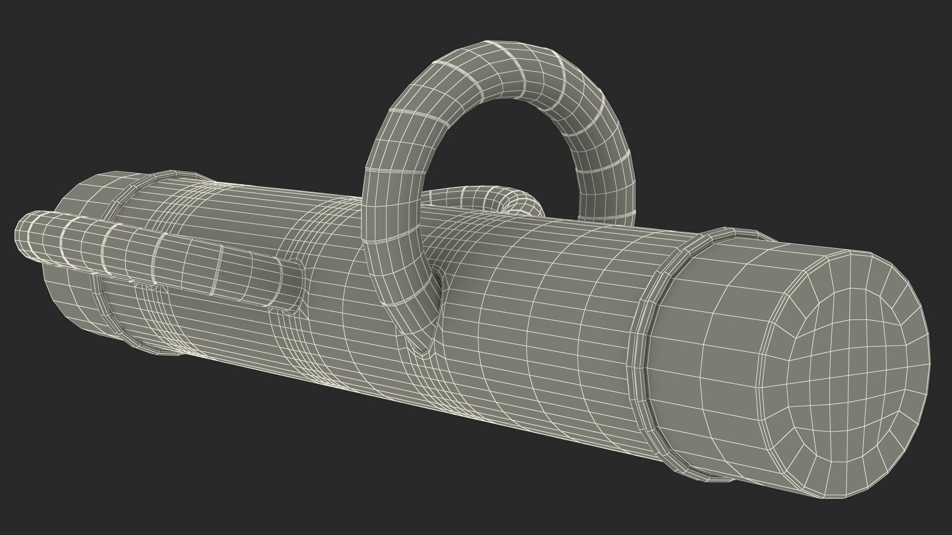 3D Police Battering Ram Damaged model