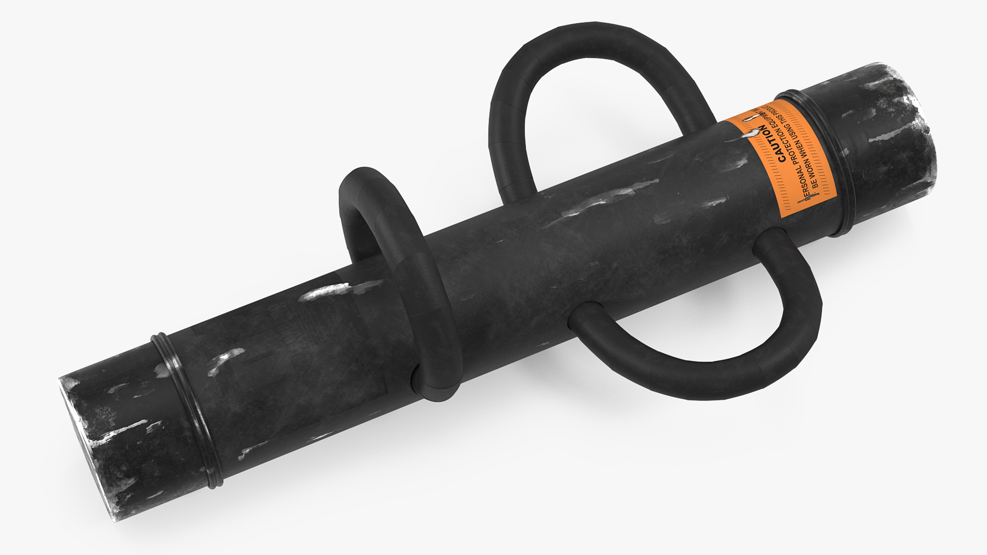 3D Police Battering Ram Damaged model