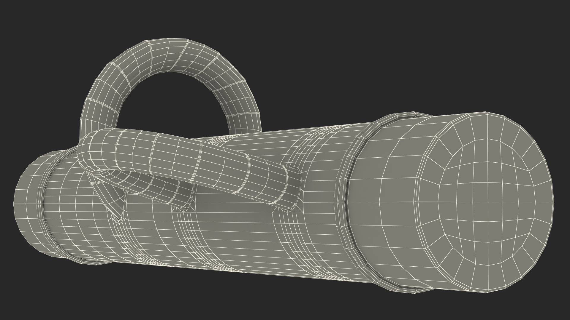 3D Police Battering Ram Damaged model