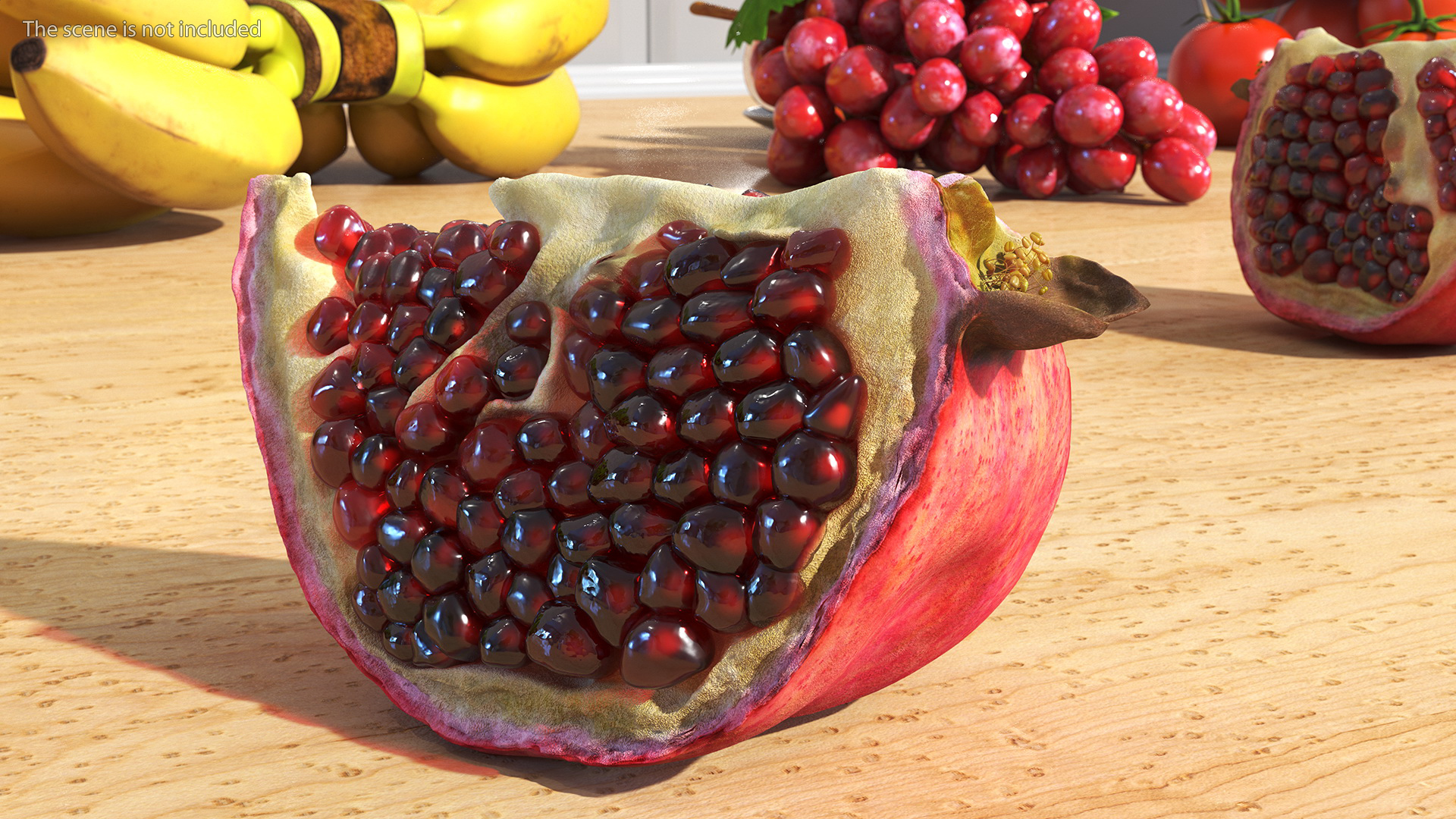 Slice Pomegranate 3D