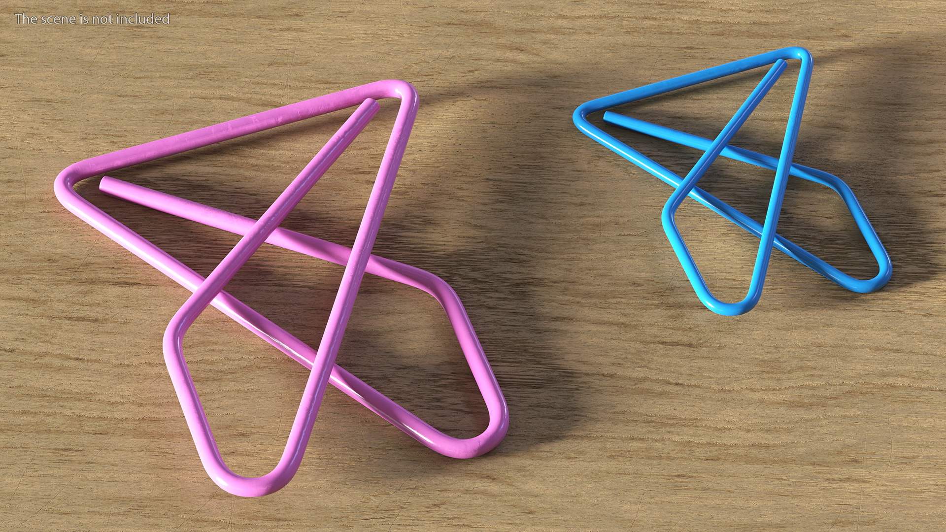 Paper Clip Butterfly Shape Color 3D