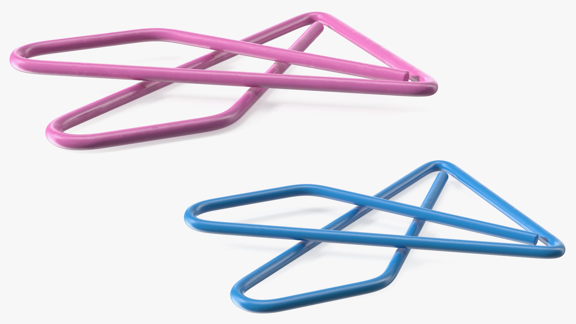 Paper Clip Butterfly Shape Color 3D