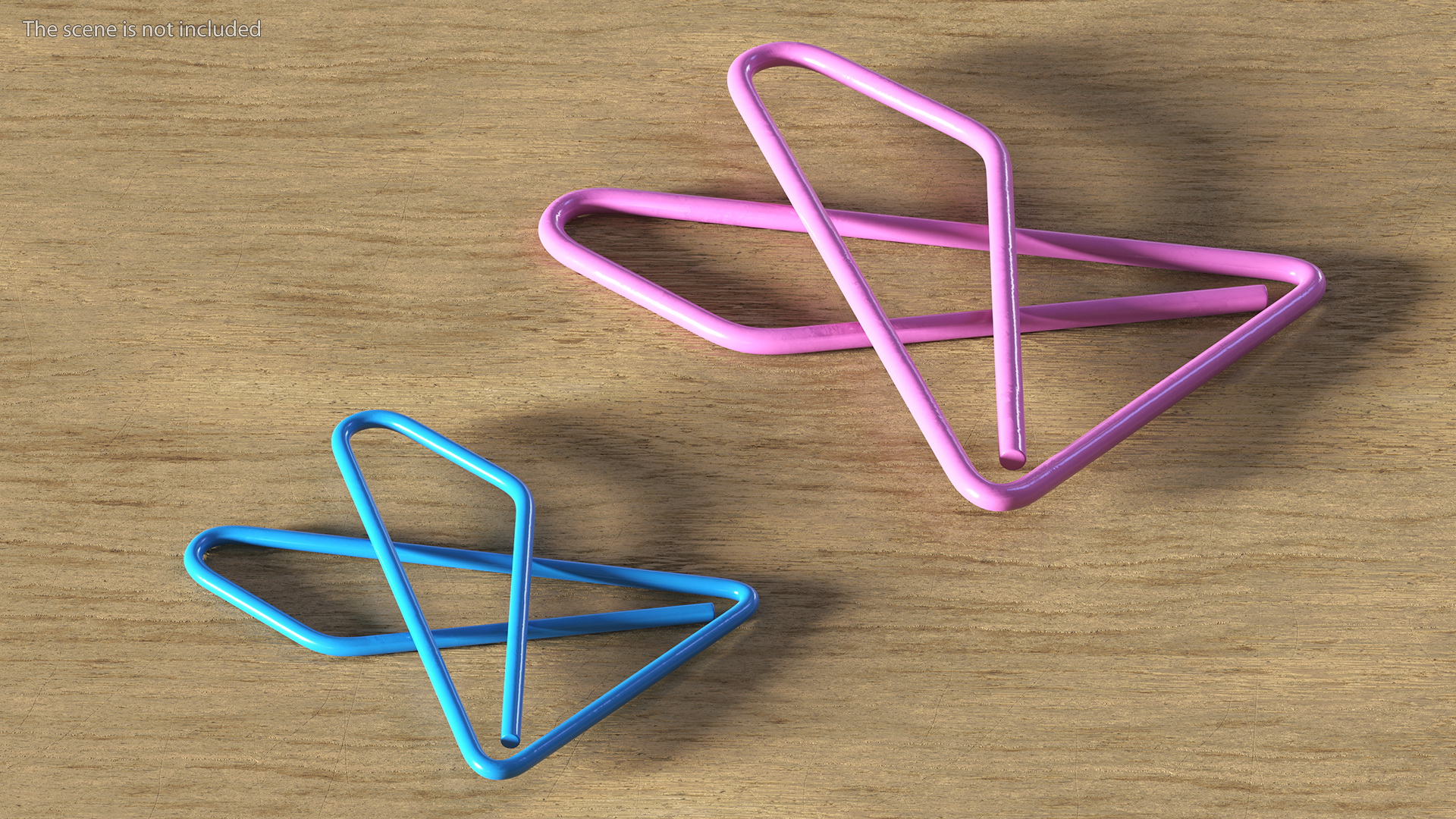 Paper Clip Butterfly Shape Color 3D