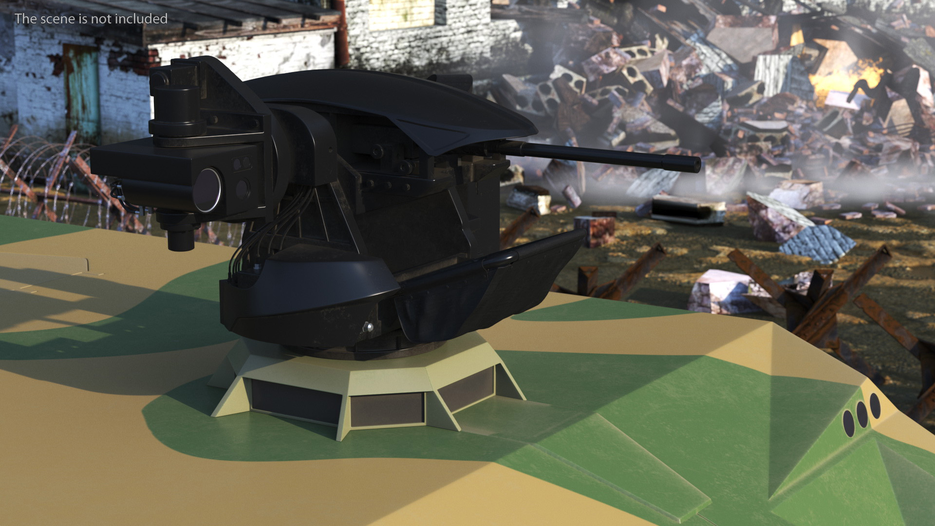 3D Next Gen Tracked Marine Assault Vehicle with Machine Gun Rigged model