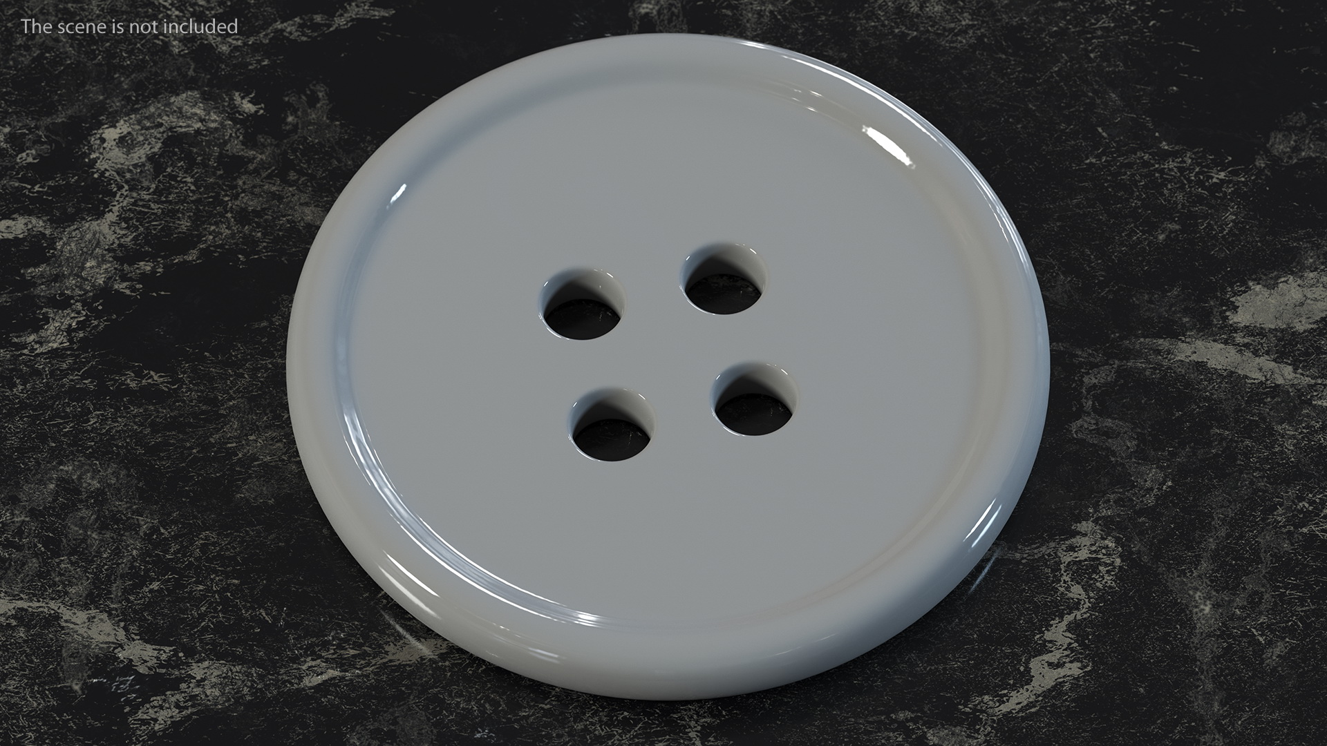 3D Button Grey