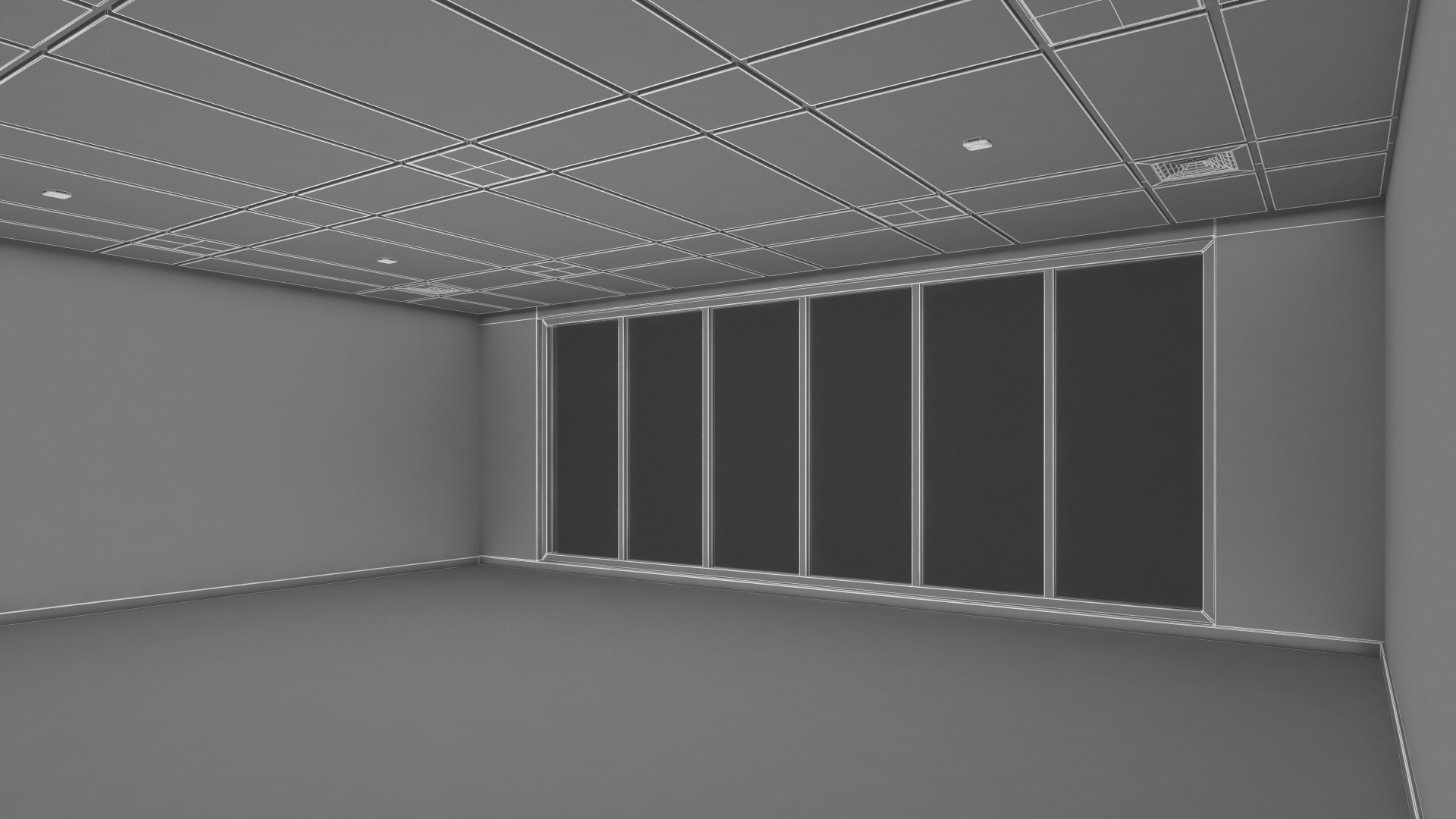 3D model Modern Meeting Room Empty
