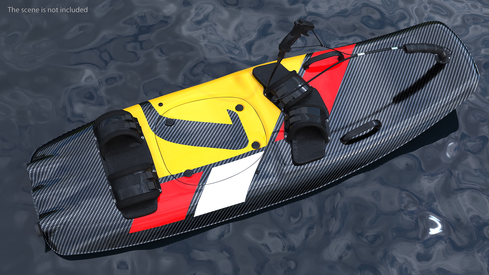 3D Motorised Carbon Fiber Surfboard Red