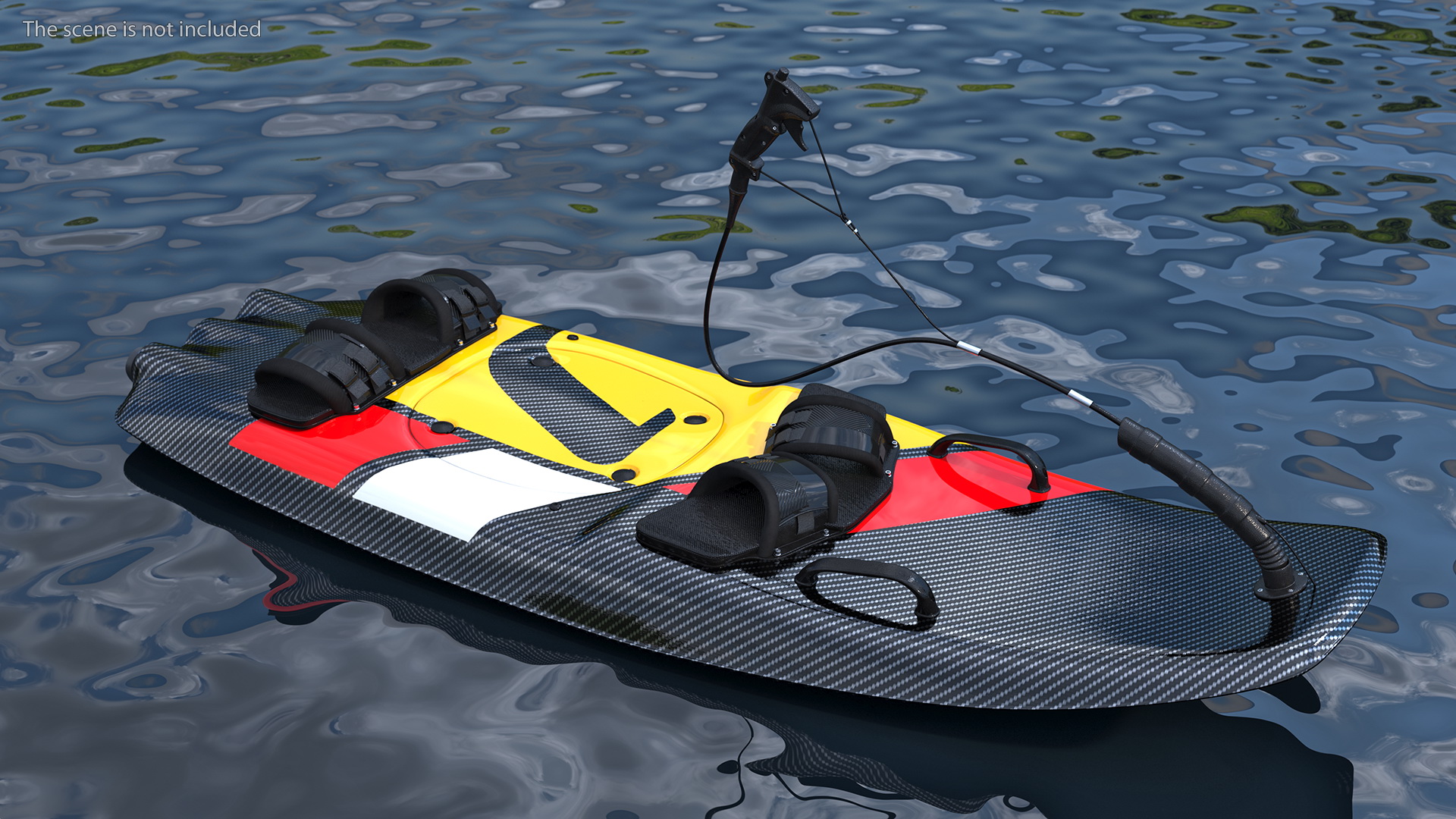3D Motorised Carbon Fiber Surfboard Red