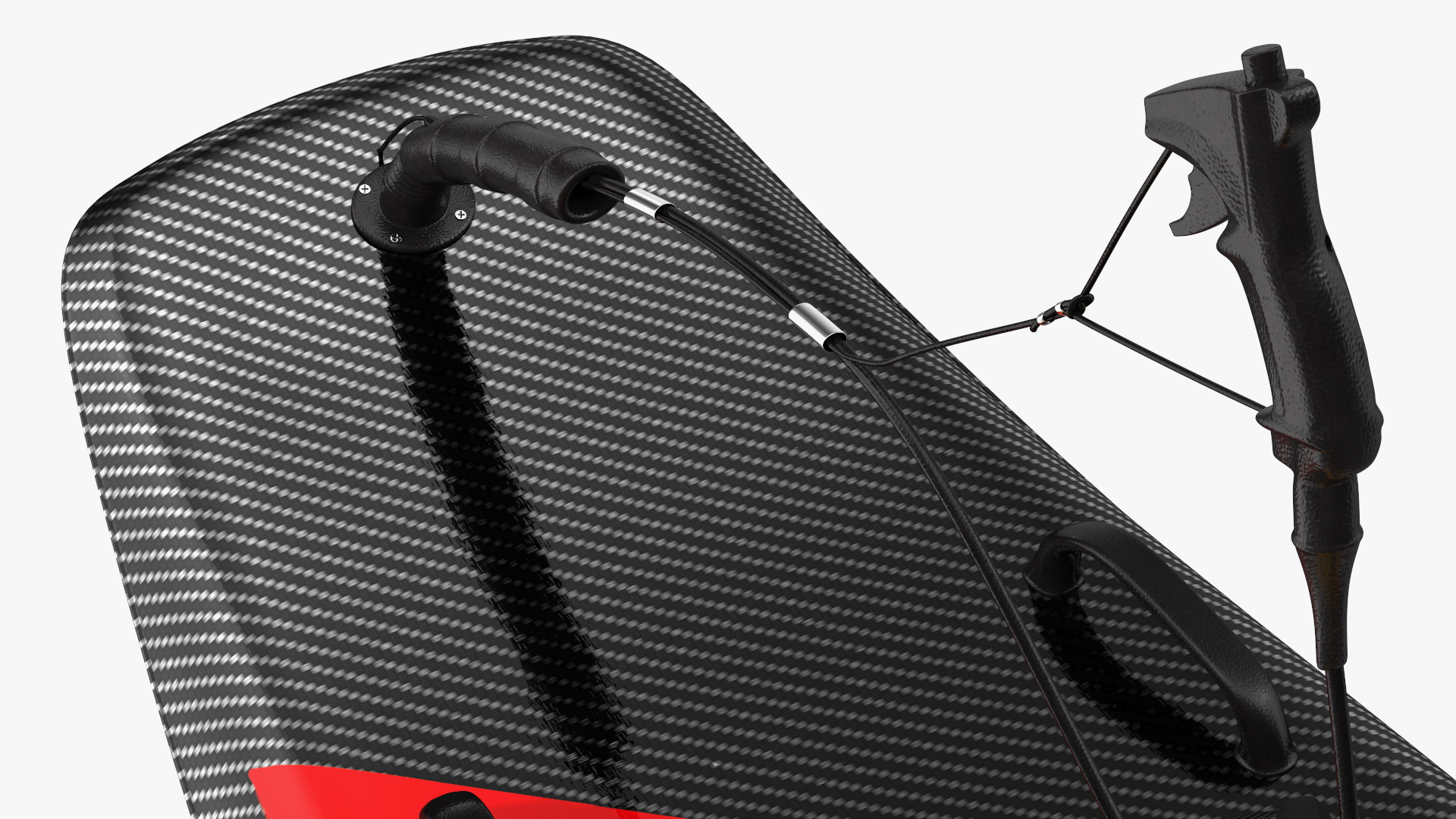 3D Motorised Carbon Fiber Surfboard Red