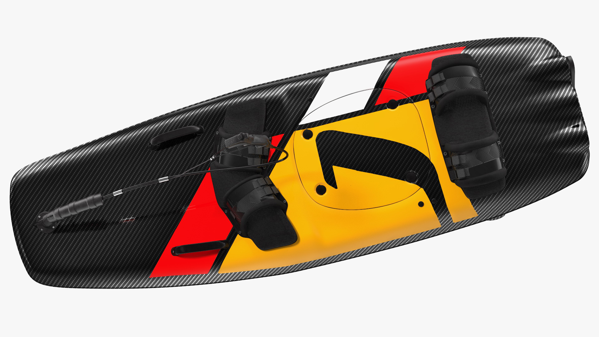 3D Motorised Carbon Fiber Surfboard Red