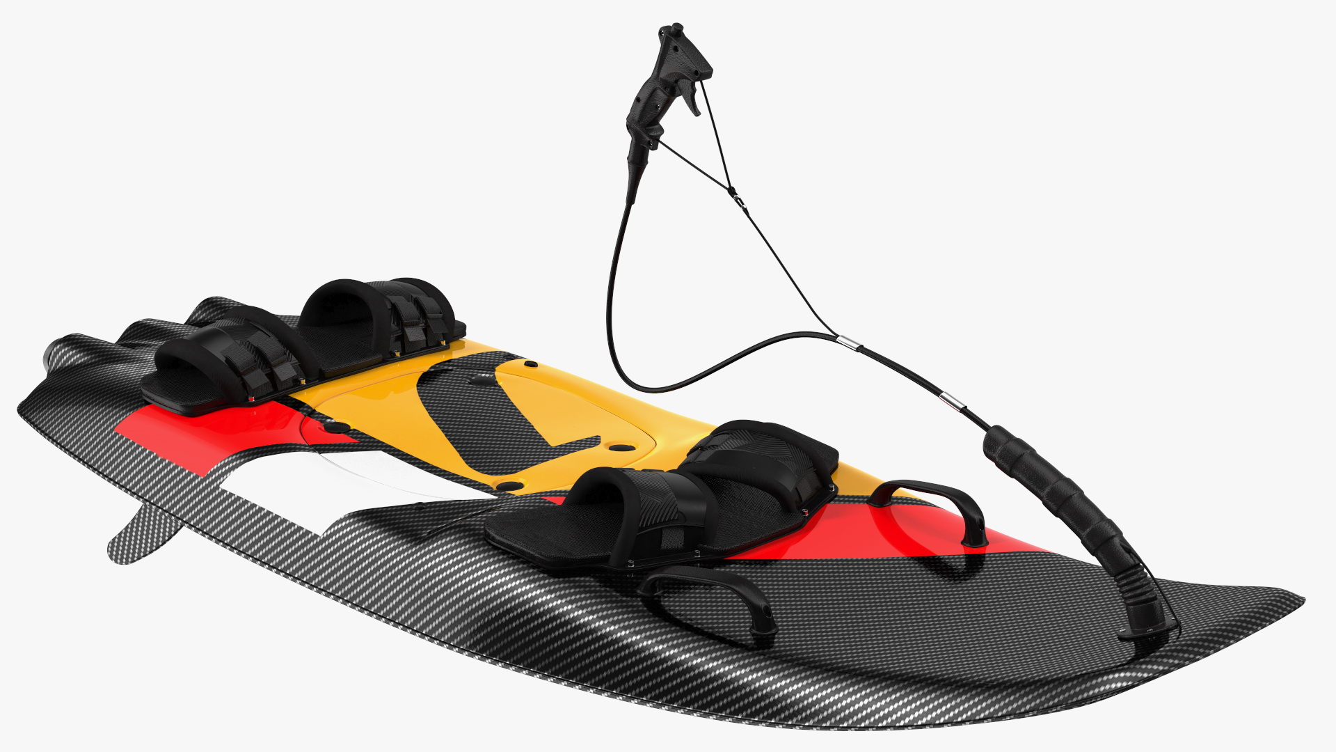 3D Motorised Carbon Fiber Surfboard Red