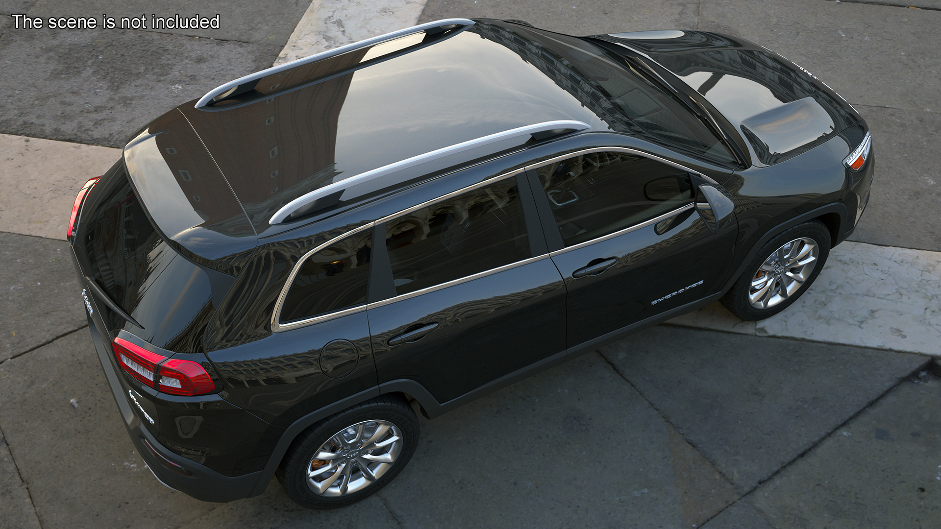 Jeep Cherokee SUV Rigged 3D model