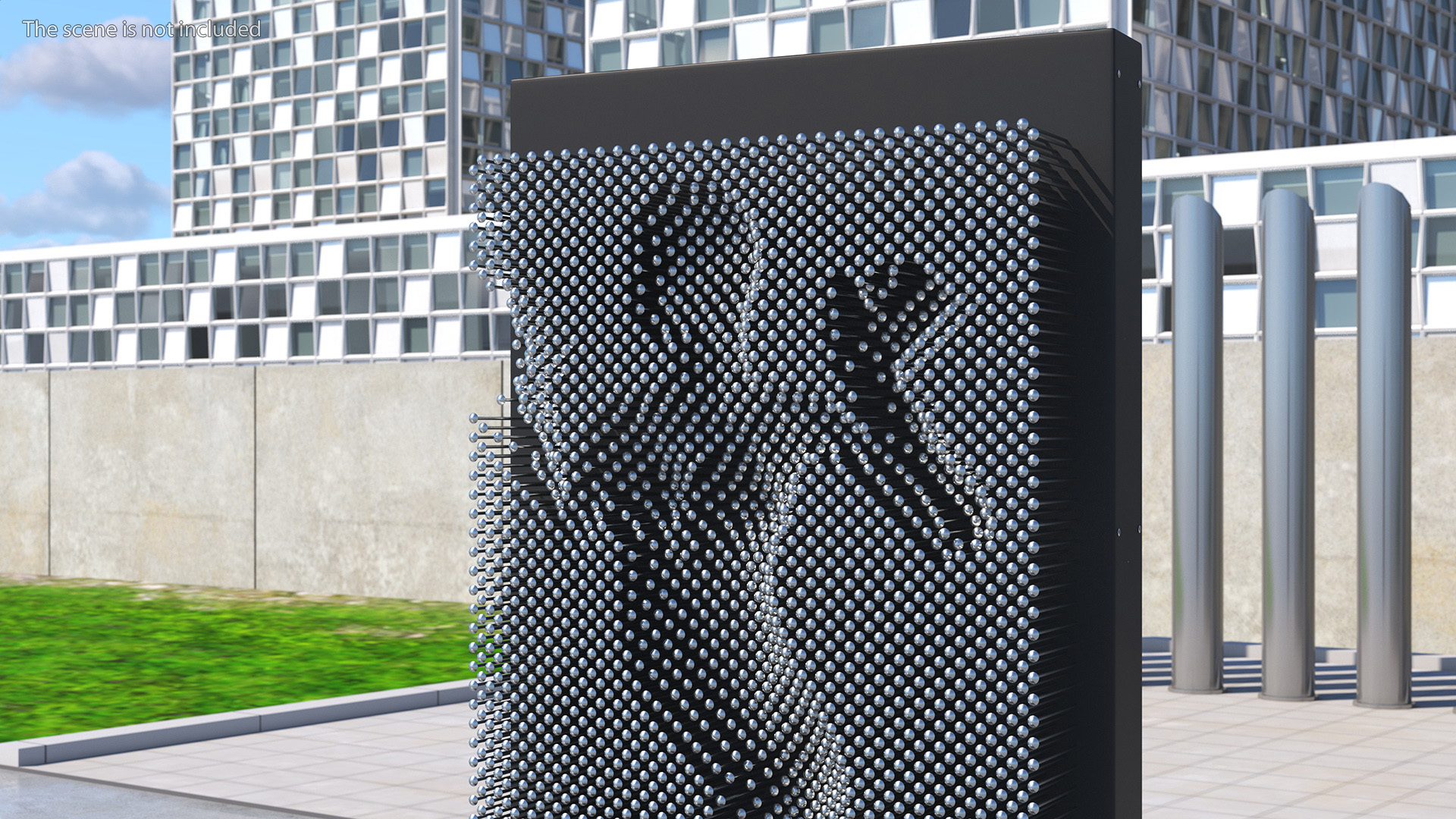 Giant Pin Art Woman 3D model