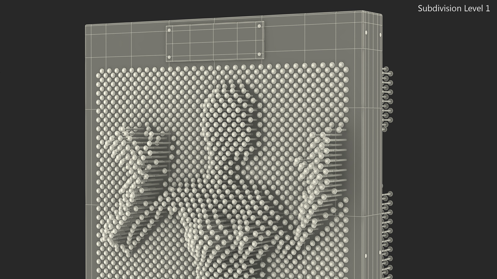 Giant Pin Art Woman 3D model