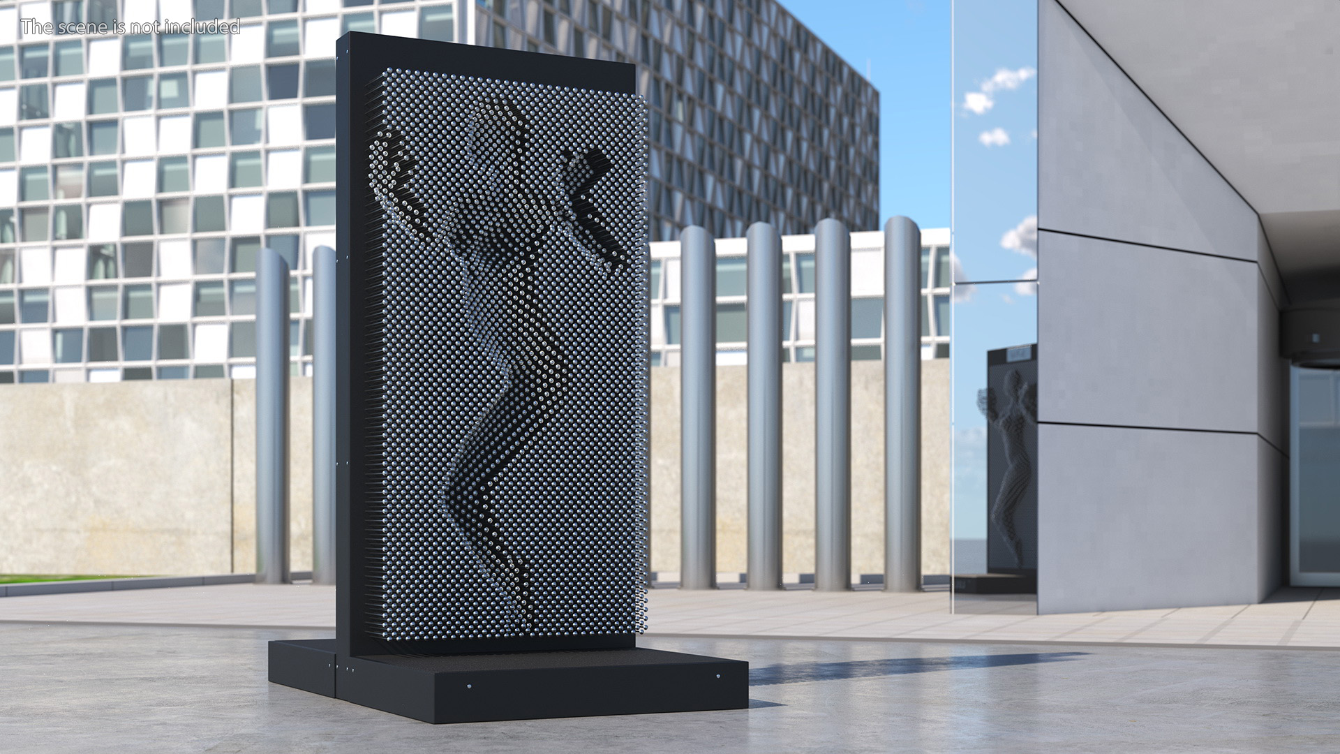 Giant Pin Art Woman 3D model