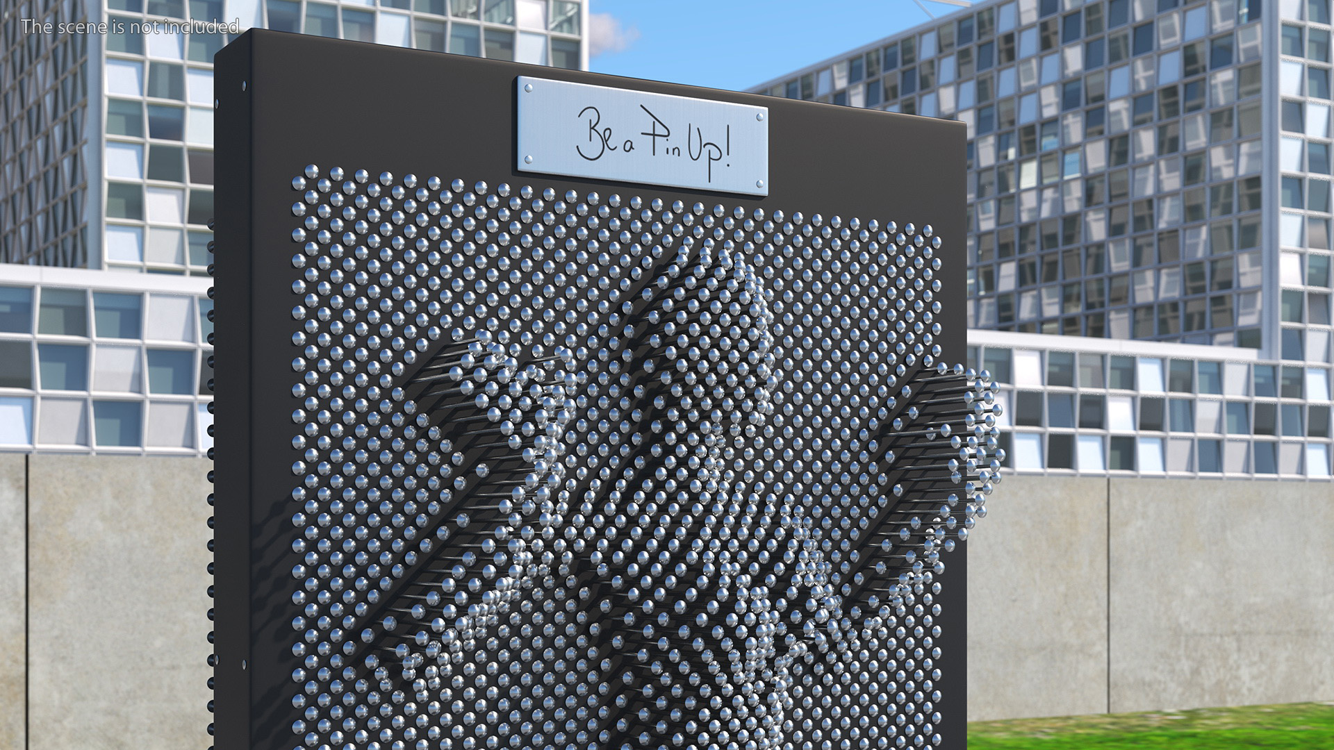 Giant Pin Art Woman 3D model