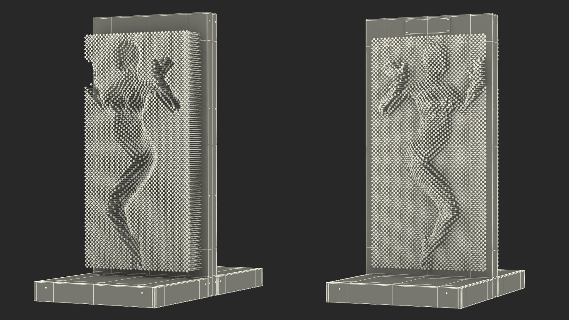 Giant Pin Art Woman 3D model