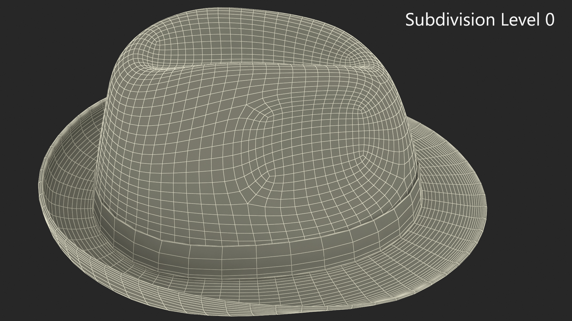 3D Royal Blue Fedora Hat