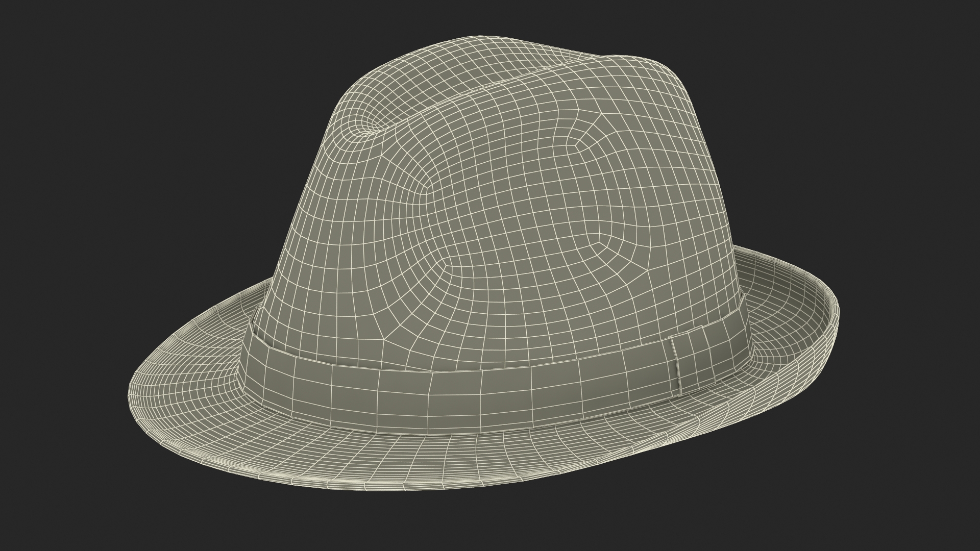 3D Royal Blue Fedora Hat